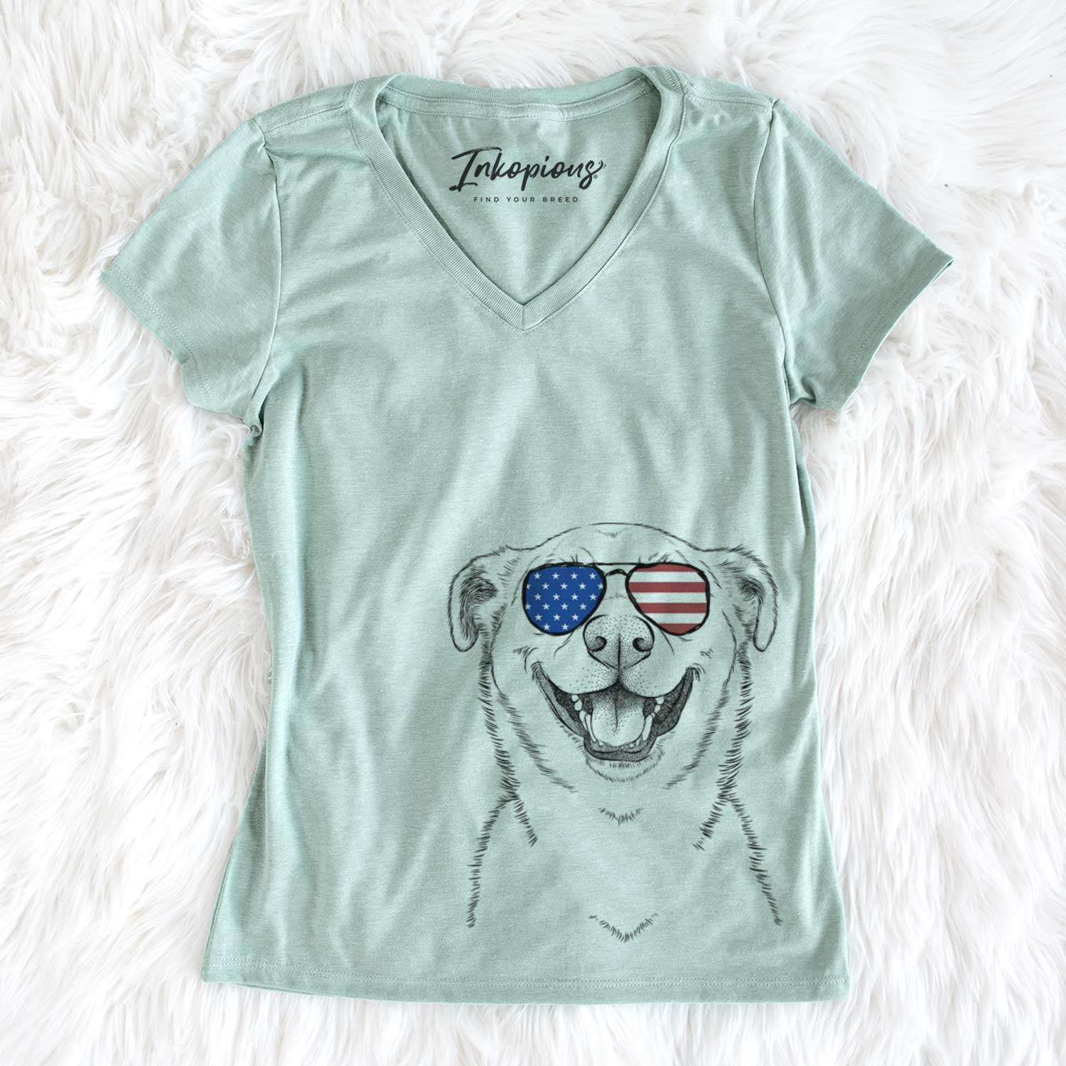 USA Chancellor the Mixed Breed - Women's Perfect V-neck Shirt