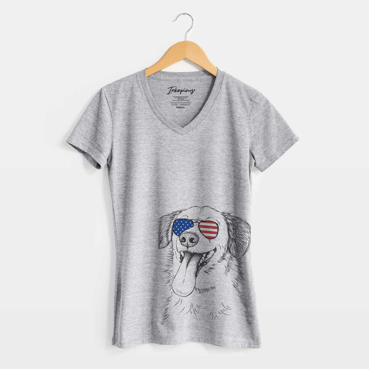 USA Charles Xavier the Mixed Breed - Women's Perfect V-neck Shirt