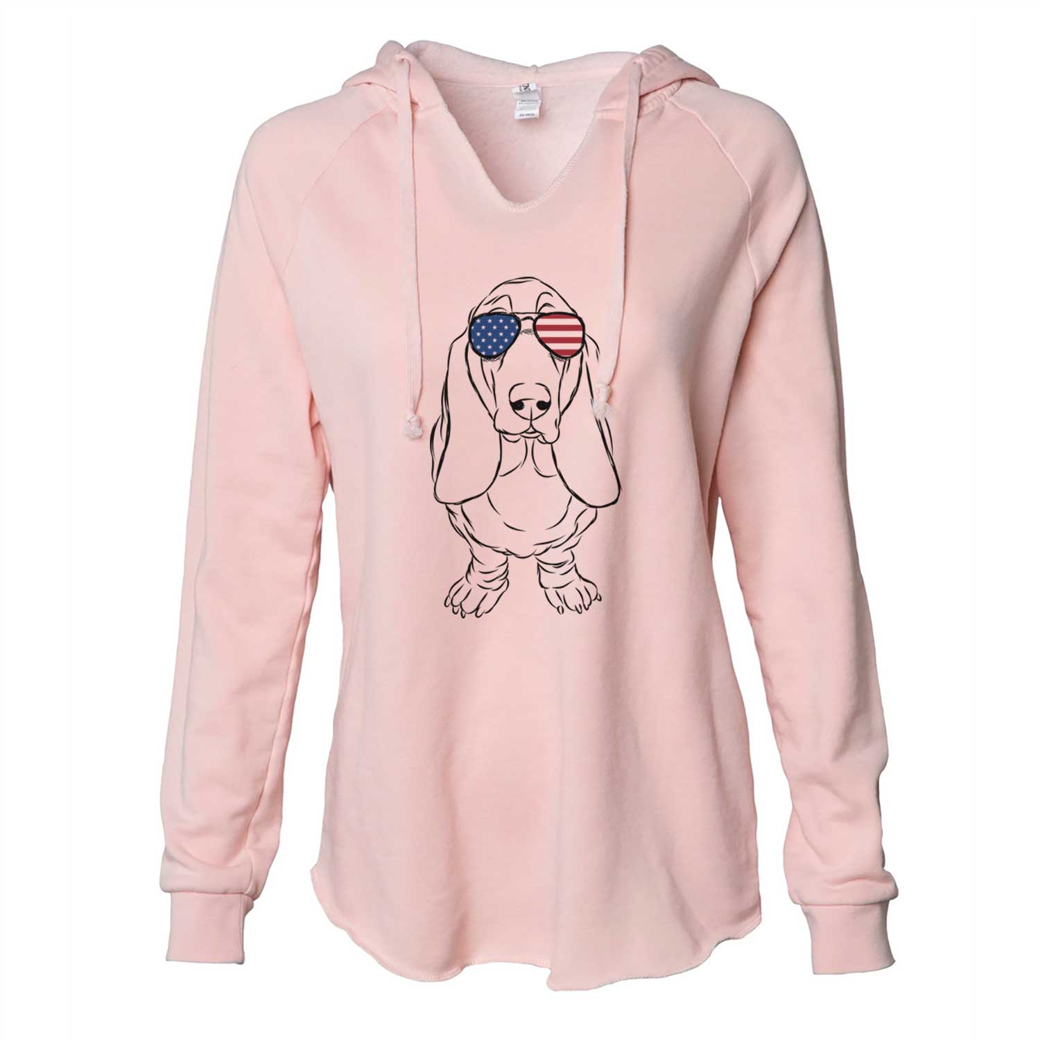 USA Charlie the Basset Hound - Cali Wave Hooded Sweatshirt