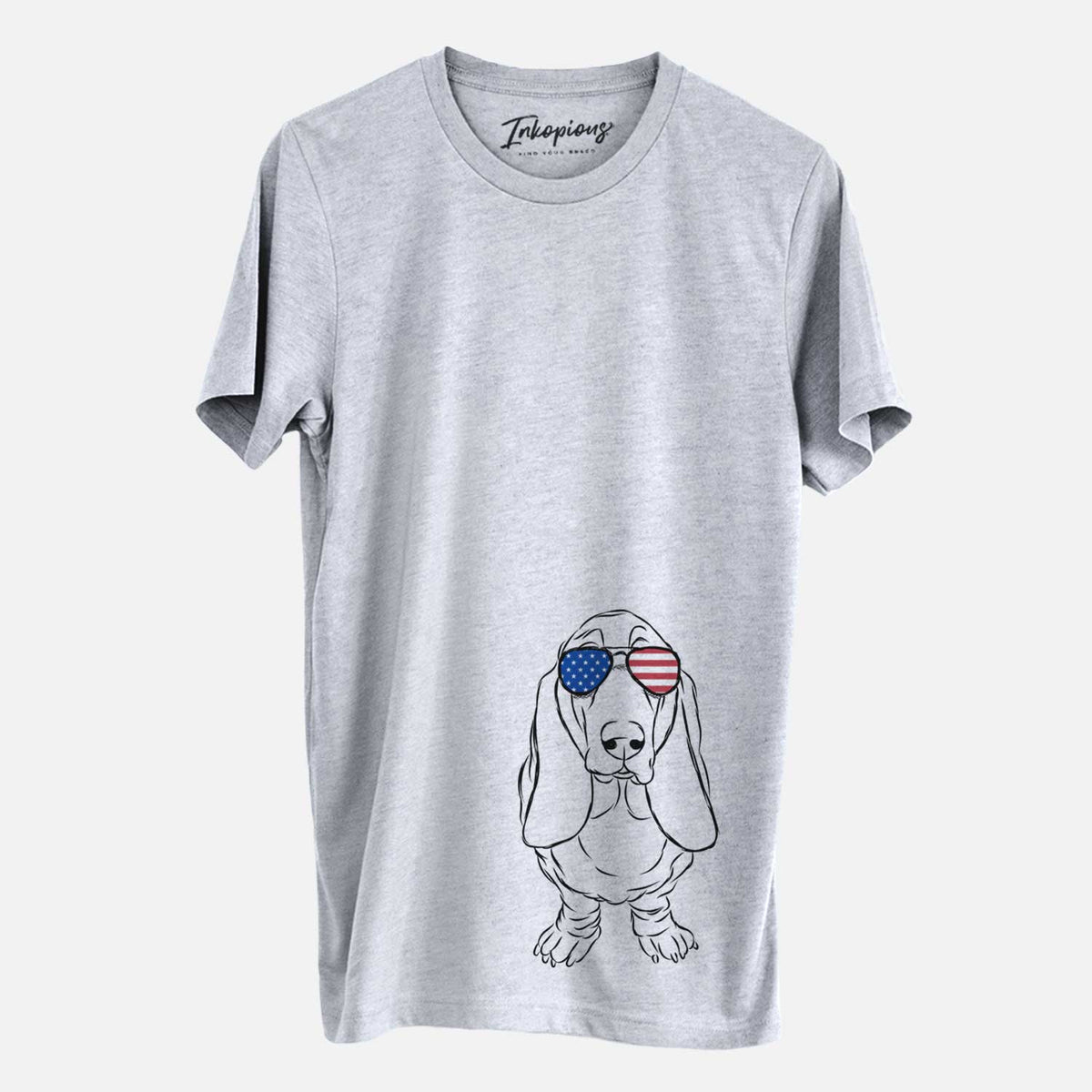 USA Charlie the Basset Hound - Unisex Crewneck