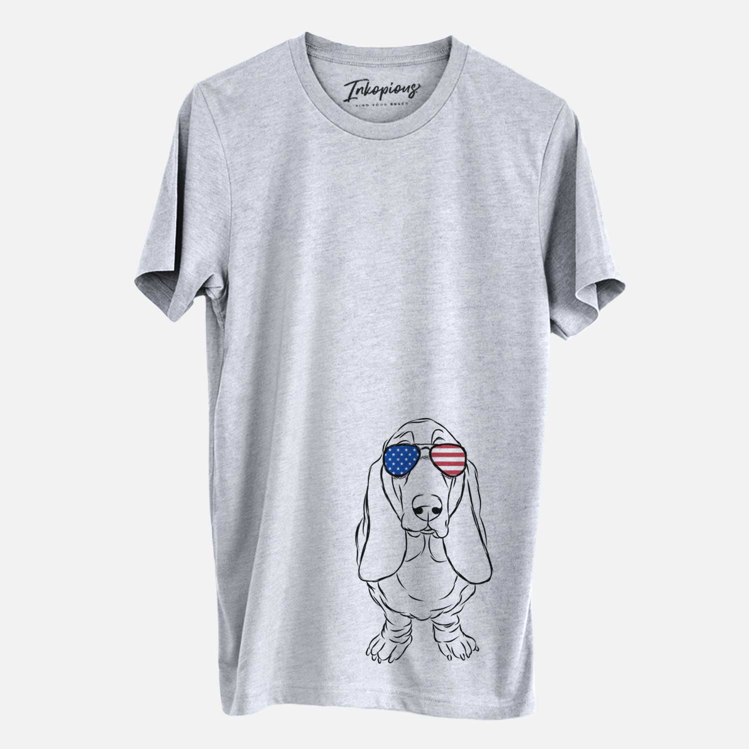 USA Charlie the Basset Hound - Unisex Crewneck