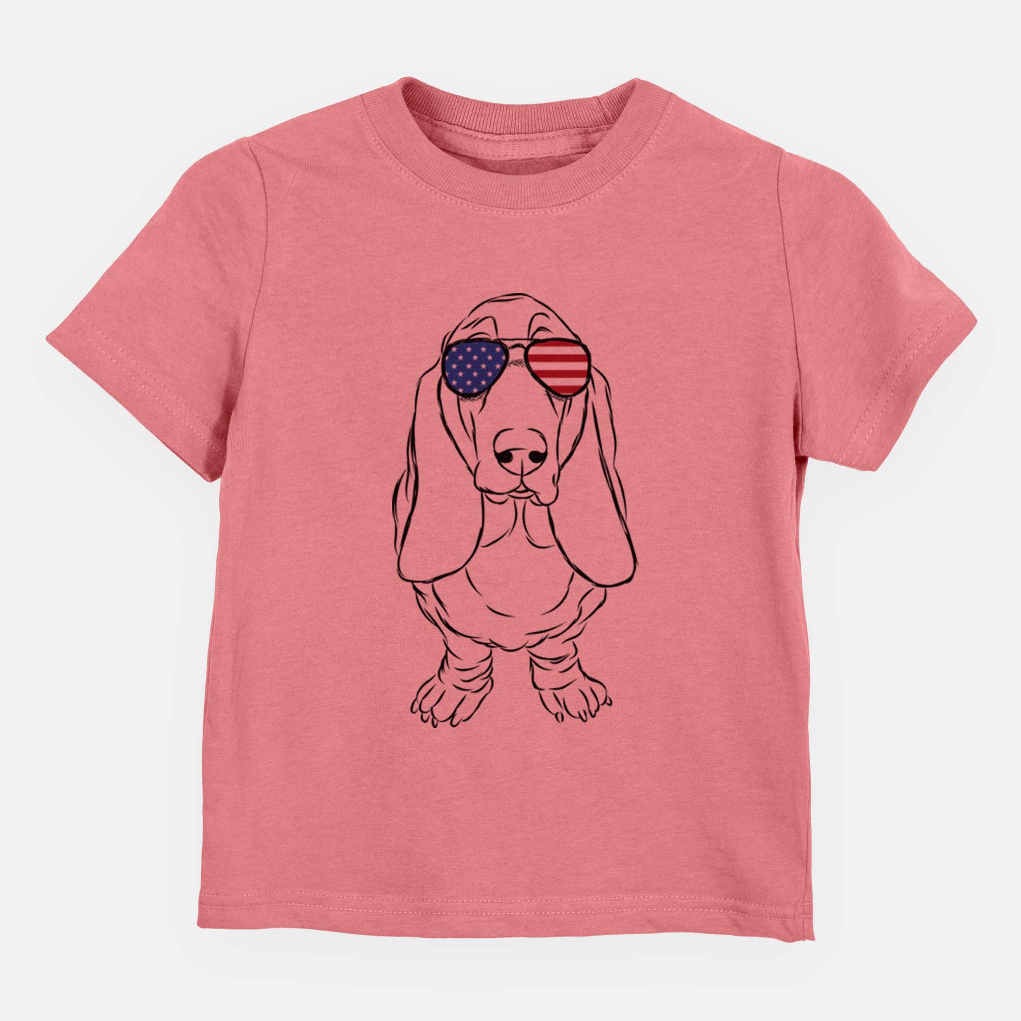 USA Charlie the Basset Hound - Kids/Youth/Toddler Shirt