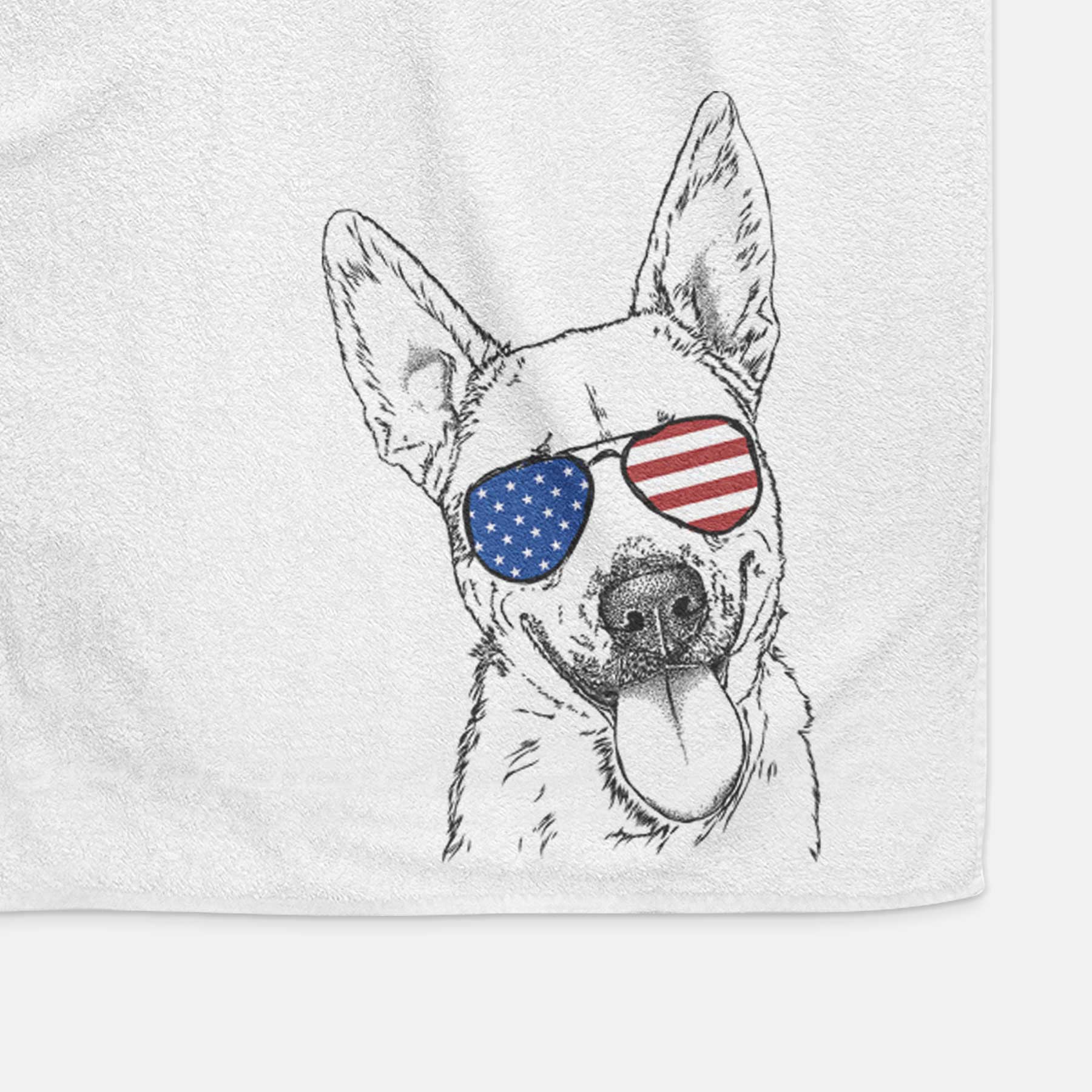 Charlie the Mixed Breed Decorative Hand Towel