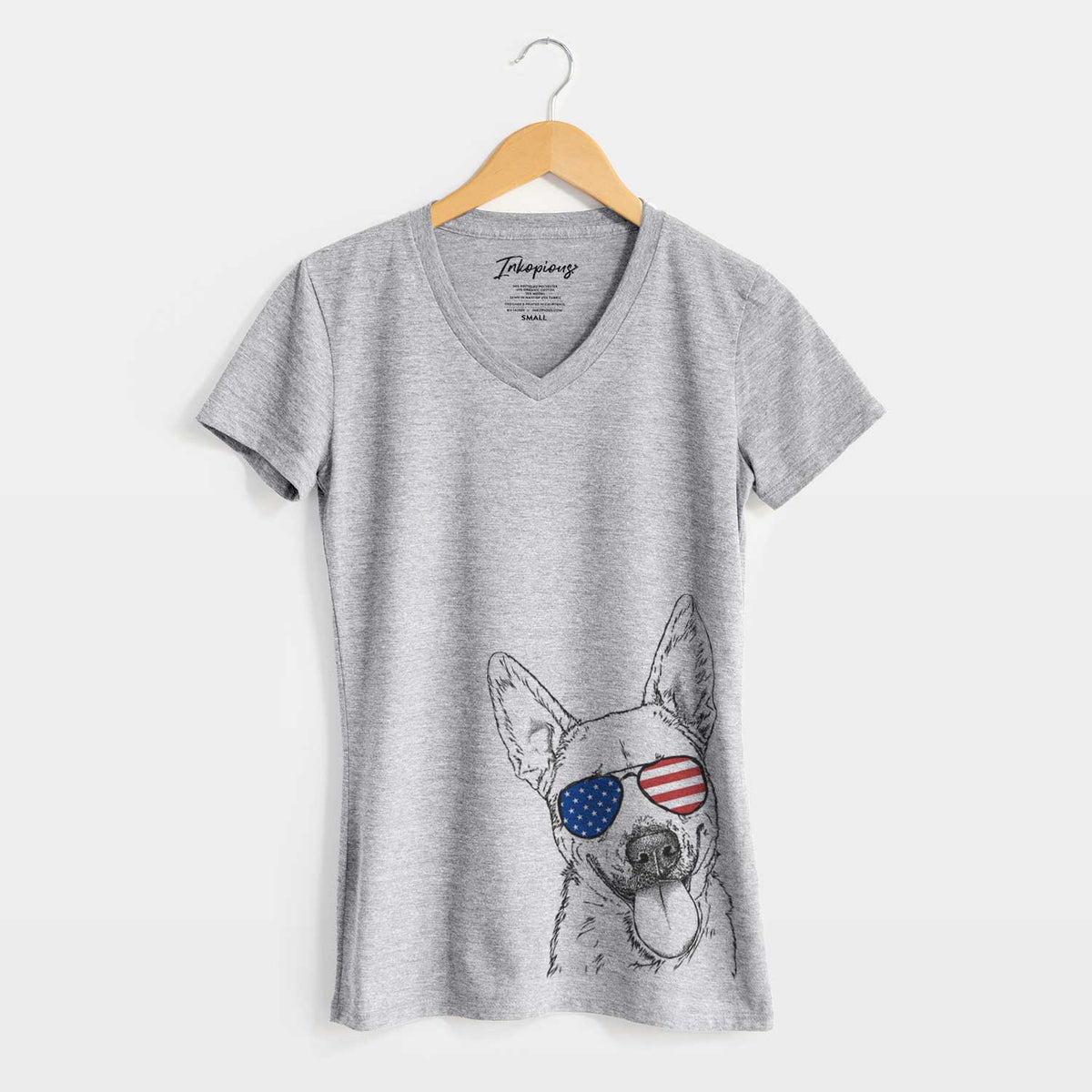 USA Charlie the Mixed Breed - Women's Perfect V-neck Shirt