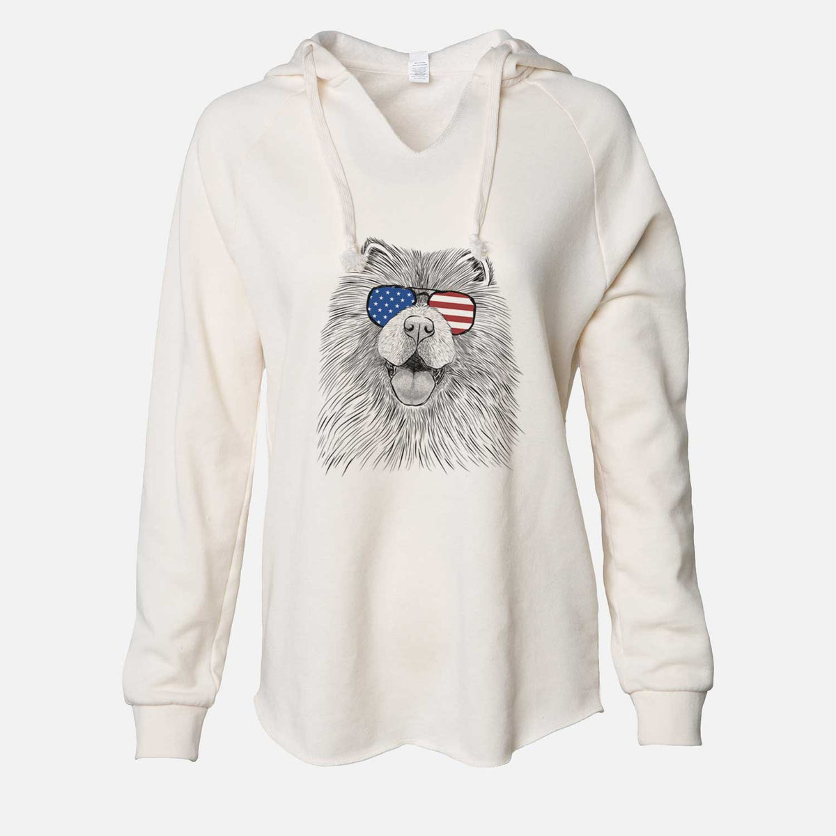 USA Charming Charlie the Chow Chow - Cali Wave Hooded Sweatshirt