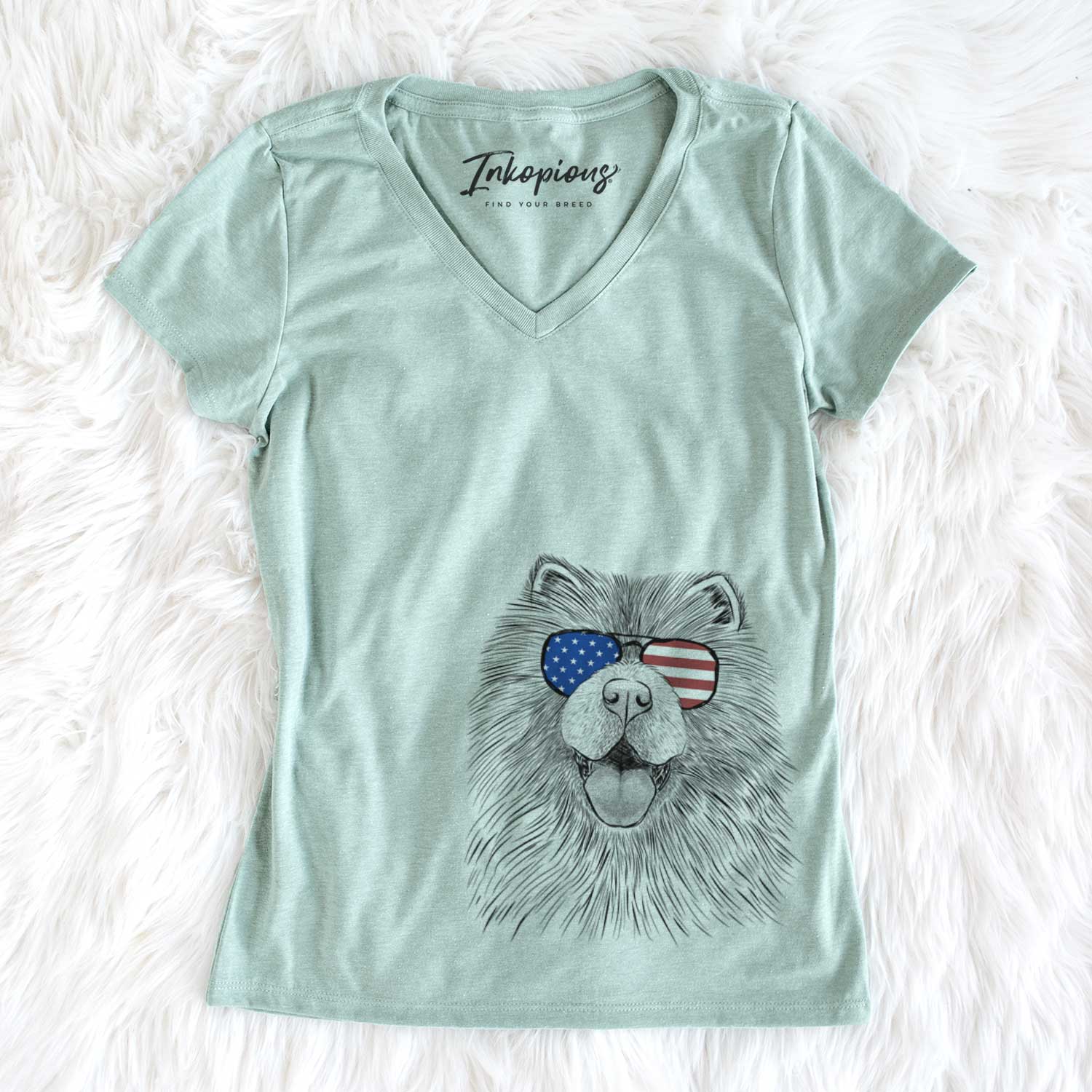 USA Charming Charlie the Chow Chow - Women's Perfect V-neck Shirt