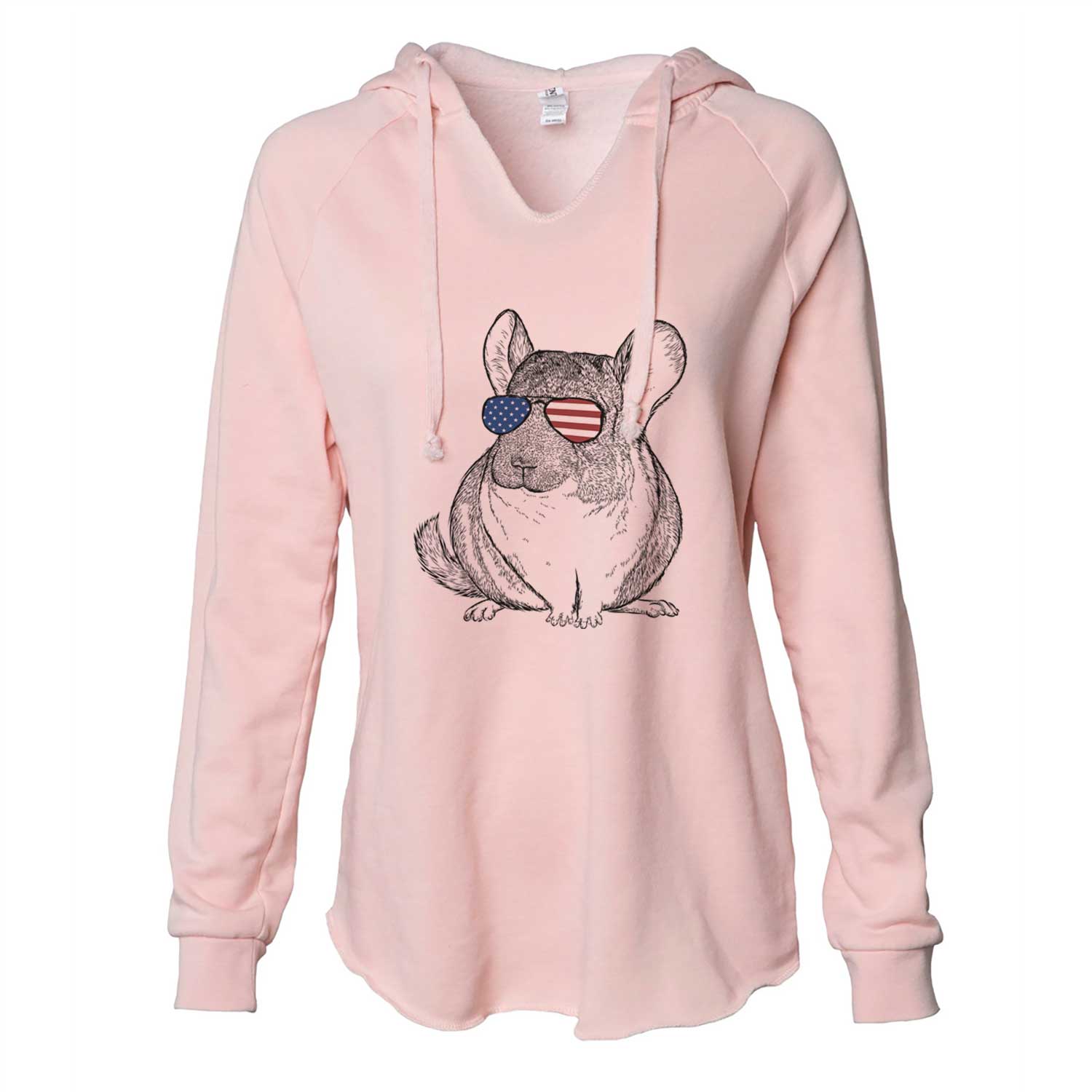 USA Cheddar the Chinchilla - Cali Wave Hooded Sweatshirt