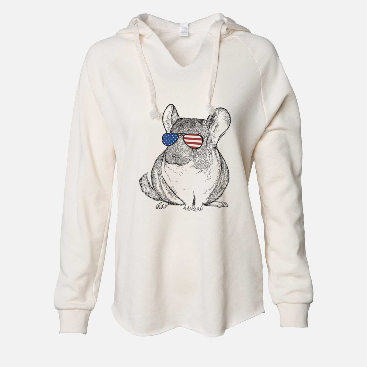 USA Cheddar the Chinchilla - Cali Wave Hooded Sweatshirt