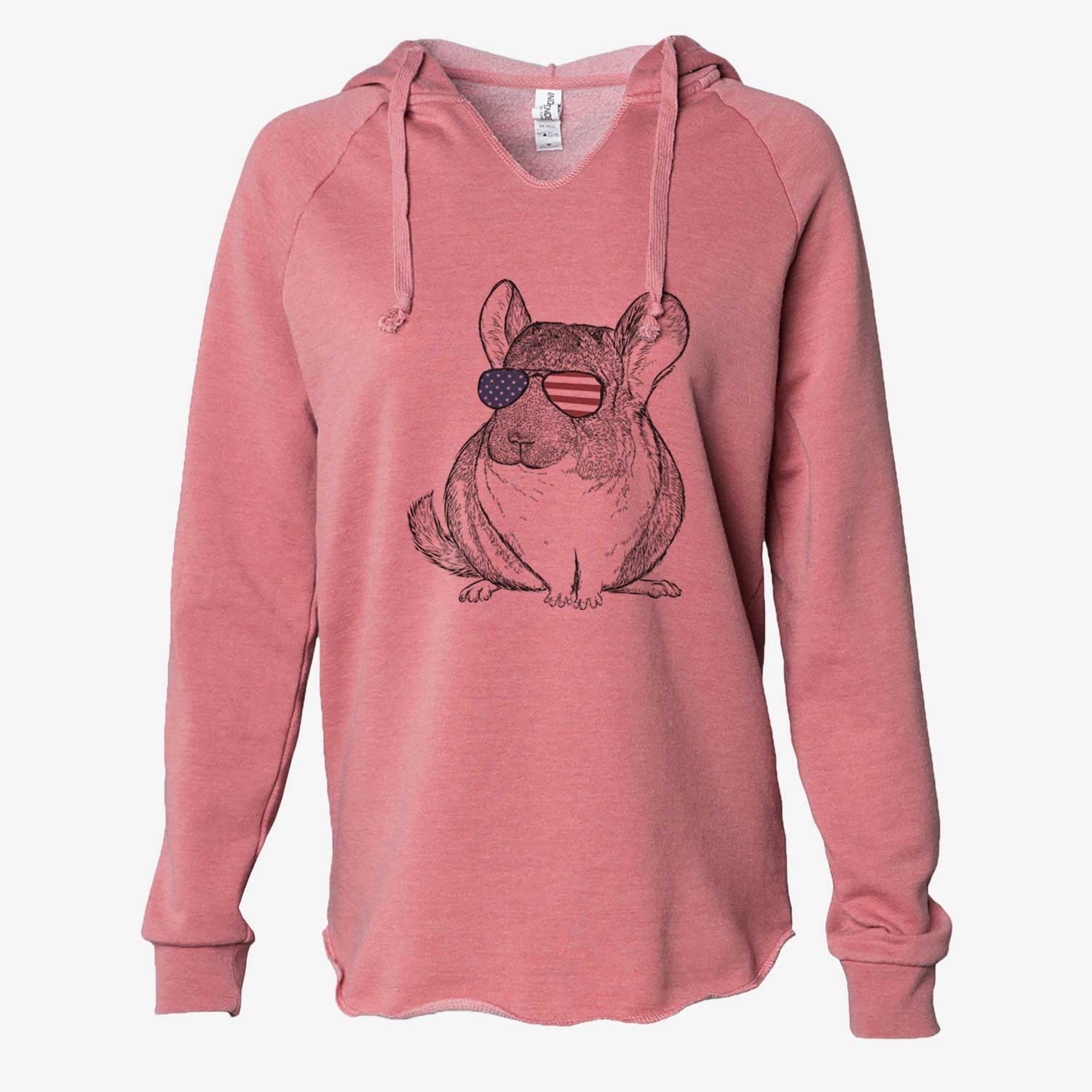 USA Cheddar the Chinchilla - Cali Wave Hooded Sweatshirt