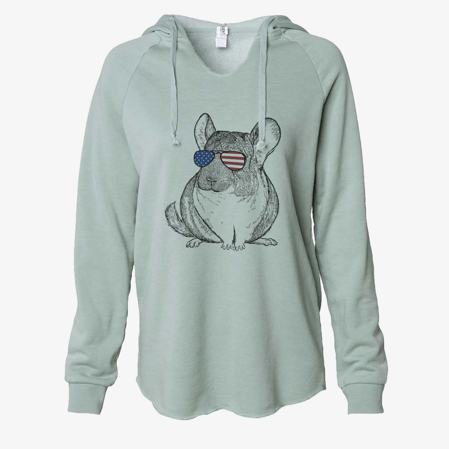 USA Cheddar the Chinchilla - Cali Wave Hooded Sweatshirt