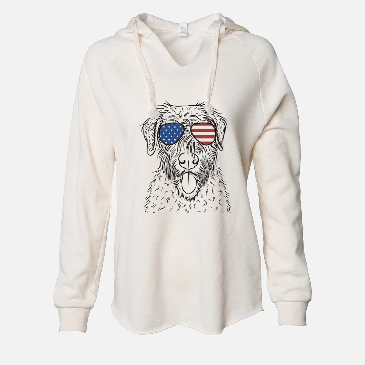 USA Chester the Soft Coated Wheaten Terrier - Cali Wave Hooded Sweatshirt