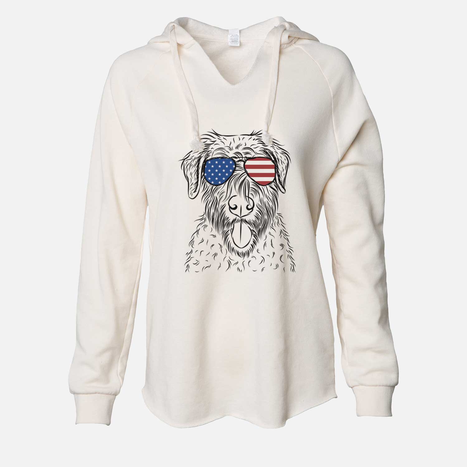 USA Chester the Soft Coated Wheaten Terrier - Cali Wave Hooded Sweatshirt
