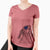 USA Chester the Red Tick Coonhound - Women's Perfect V-neck Shirt