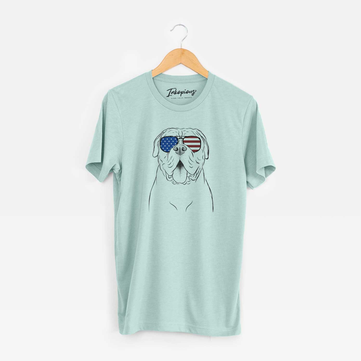 USA Chief the Boxer Bulldog Mix - Unisex Crewneck