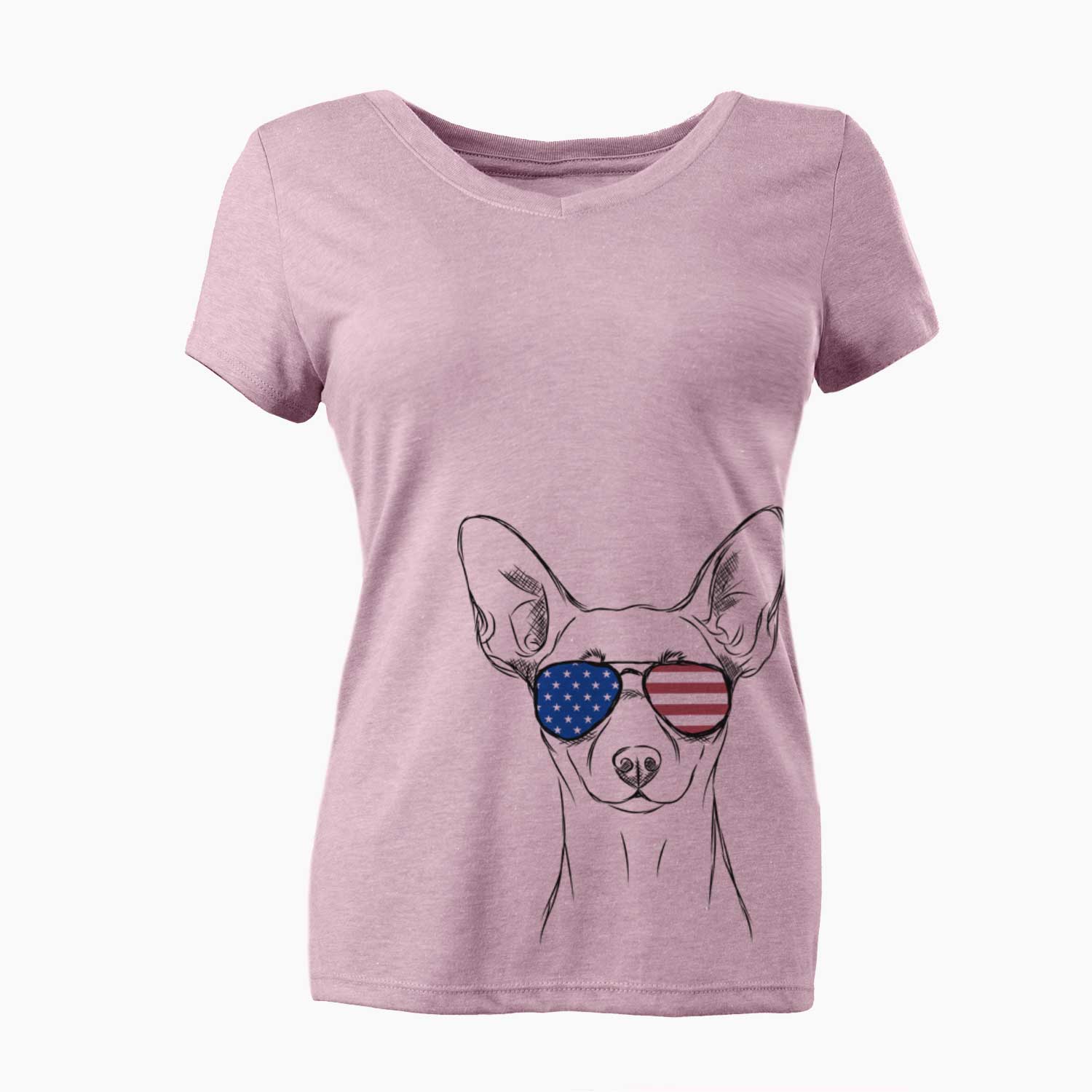 USA Chillie the Mini Pinscher - Women's Perfect V-neck Shirt