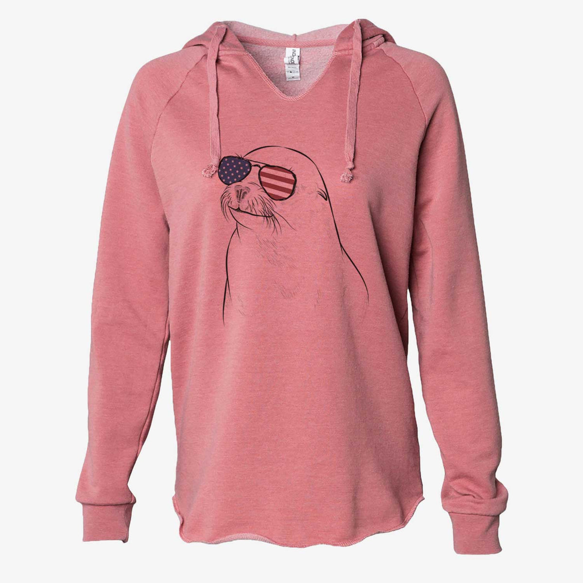 USA Chip the California Sea Lion - Cali Wave Hooded Sweatshirt