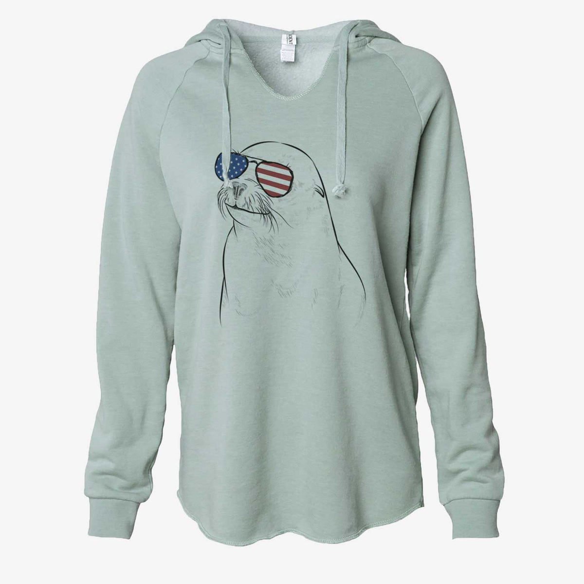USA Chip the California Sea Lion - Cali Wave Hooded Sweatshirt