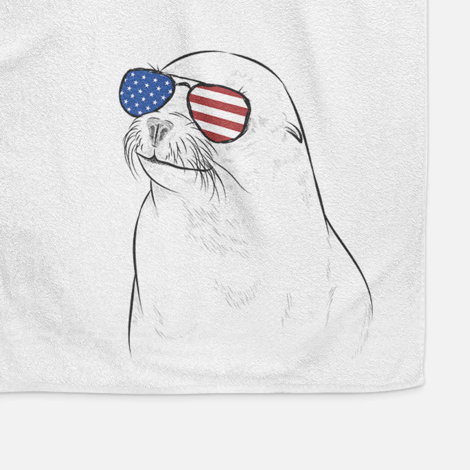 Chip the California Sea Lion Decorative Hand Towel