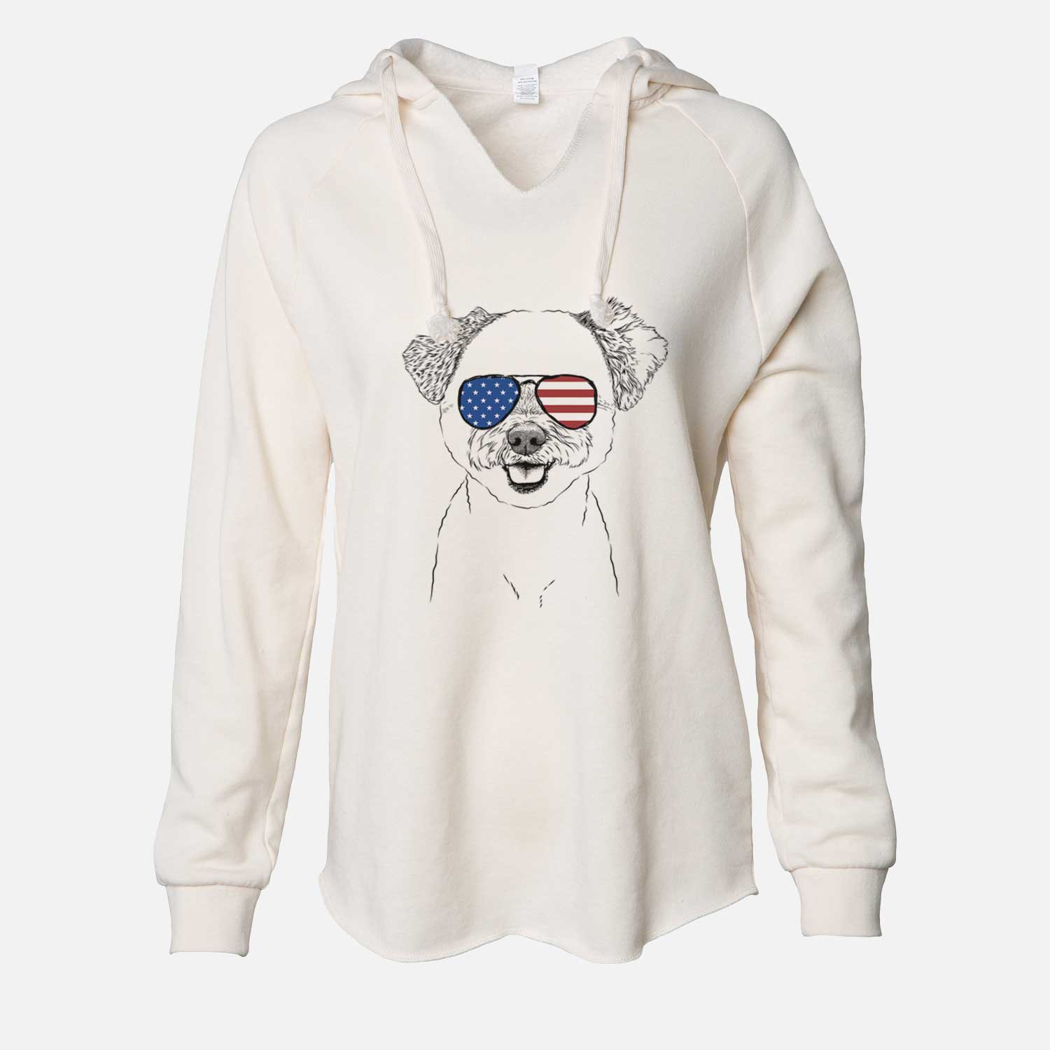 USA Chippy the Mixed Breed - Cali Wave Hooded Sweatshirt