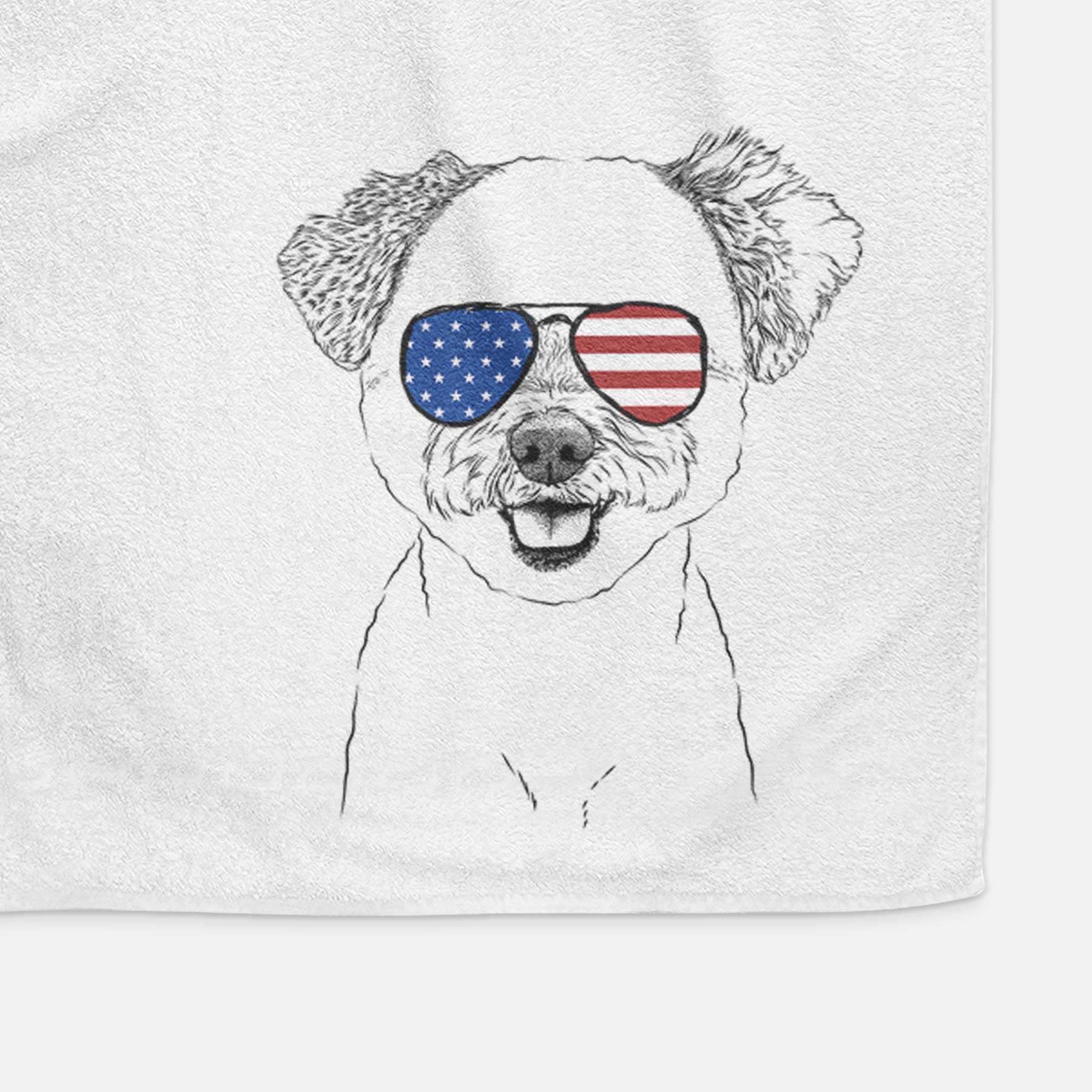 Chippy the Mixed Breed Decorative Hand Towel