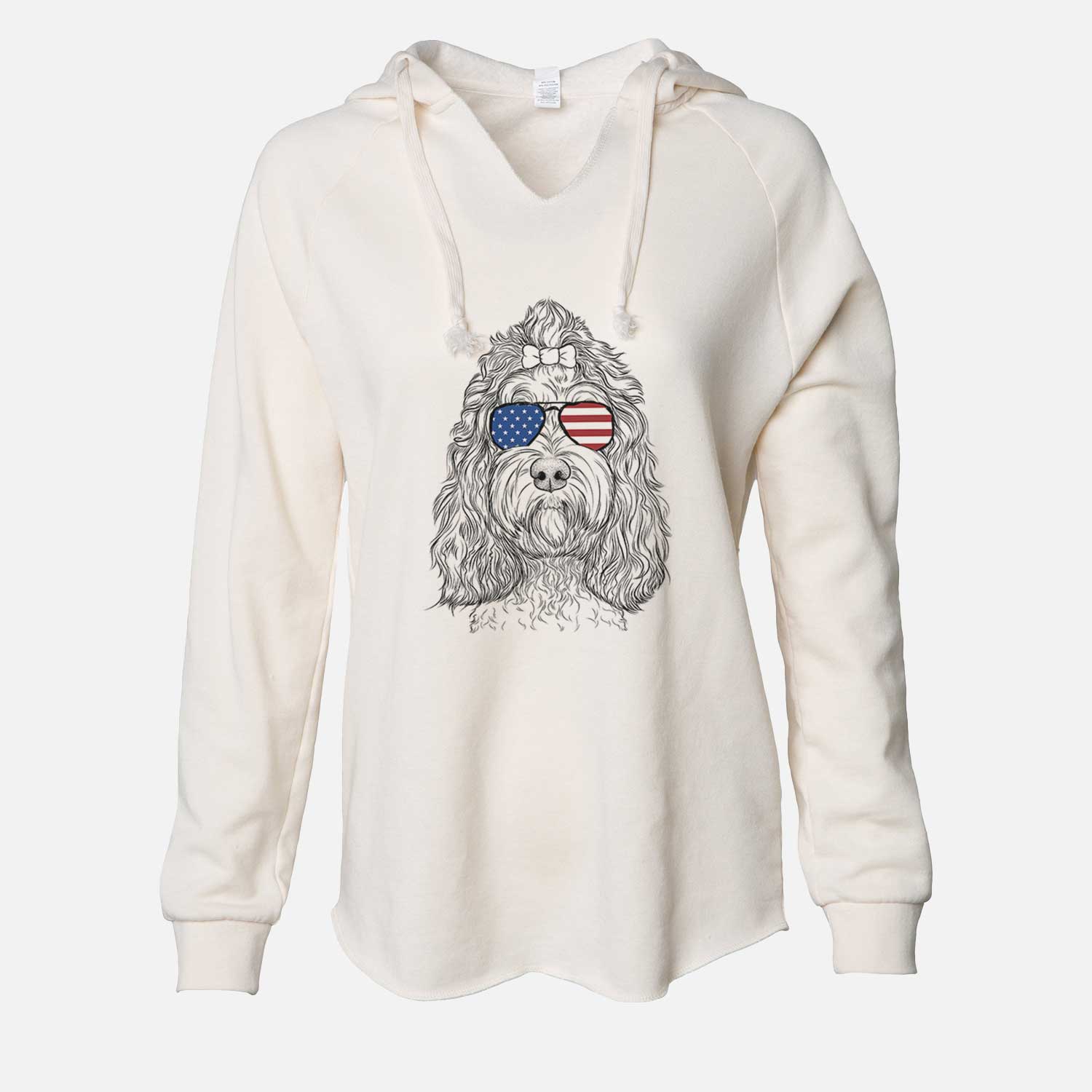 USA Chloe the Cockapoo - Cali Wave Hooded Sweatshirt