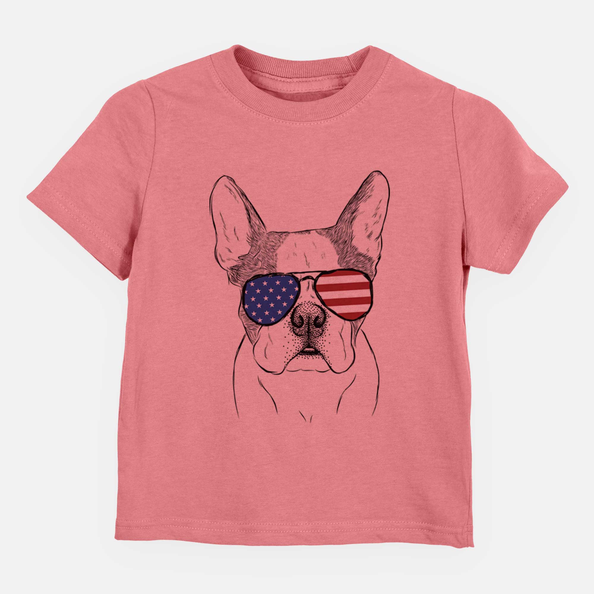 USA Chocolate Chip the Boston Terrier - Kids/Youth/Toddler Shirt