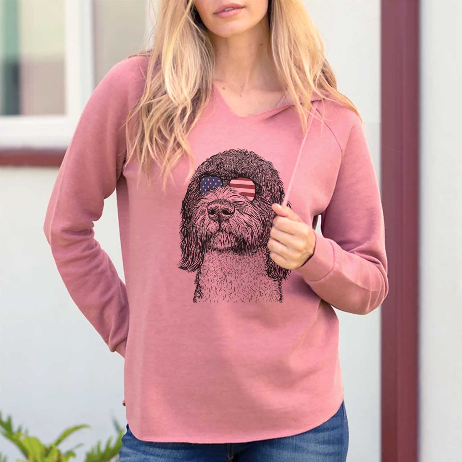 USA Chris the Portuguese Water Dog - Cali Wave Hooded Sweatshirt