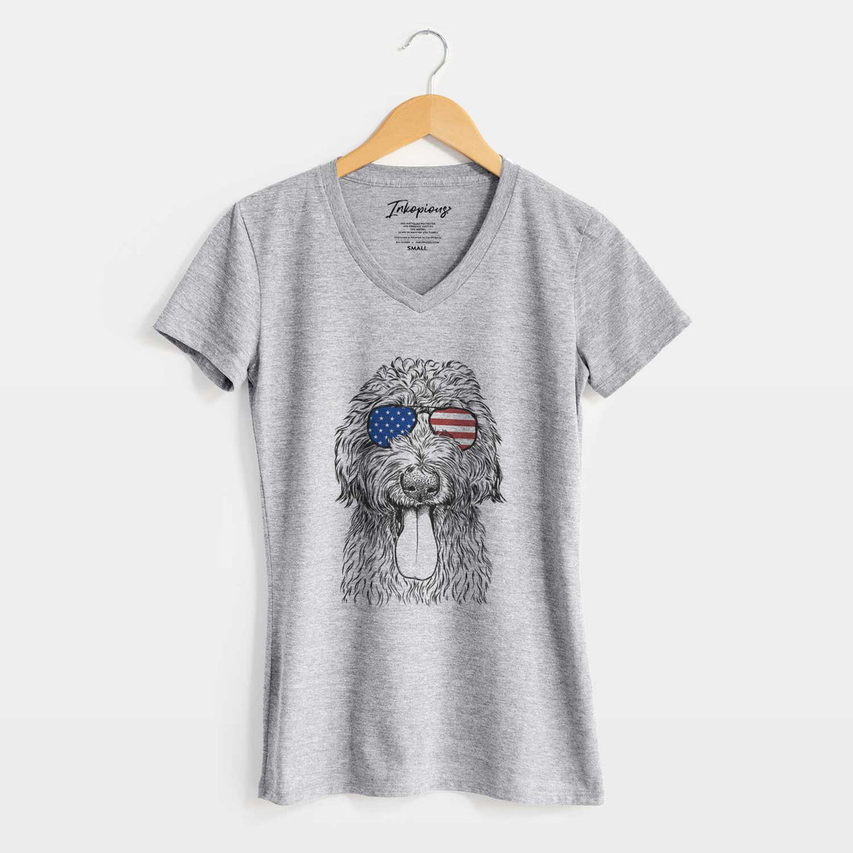 USA CiCi Paulk the Aussiedoodle - Women&#39;s Perfect V-neck Shirt