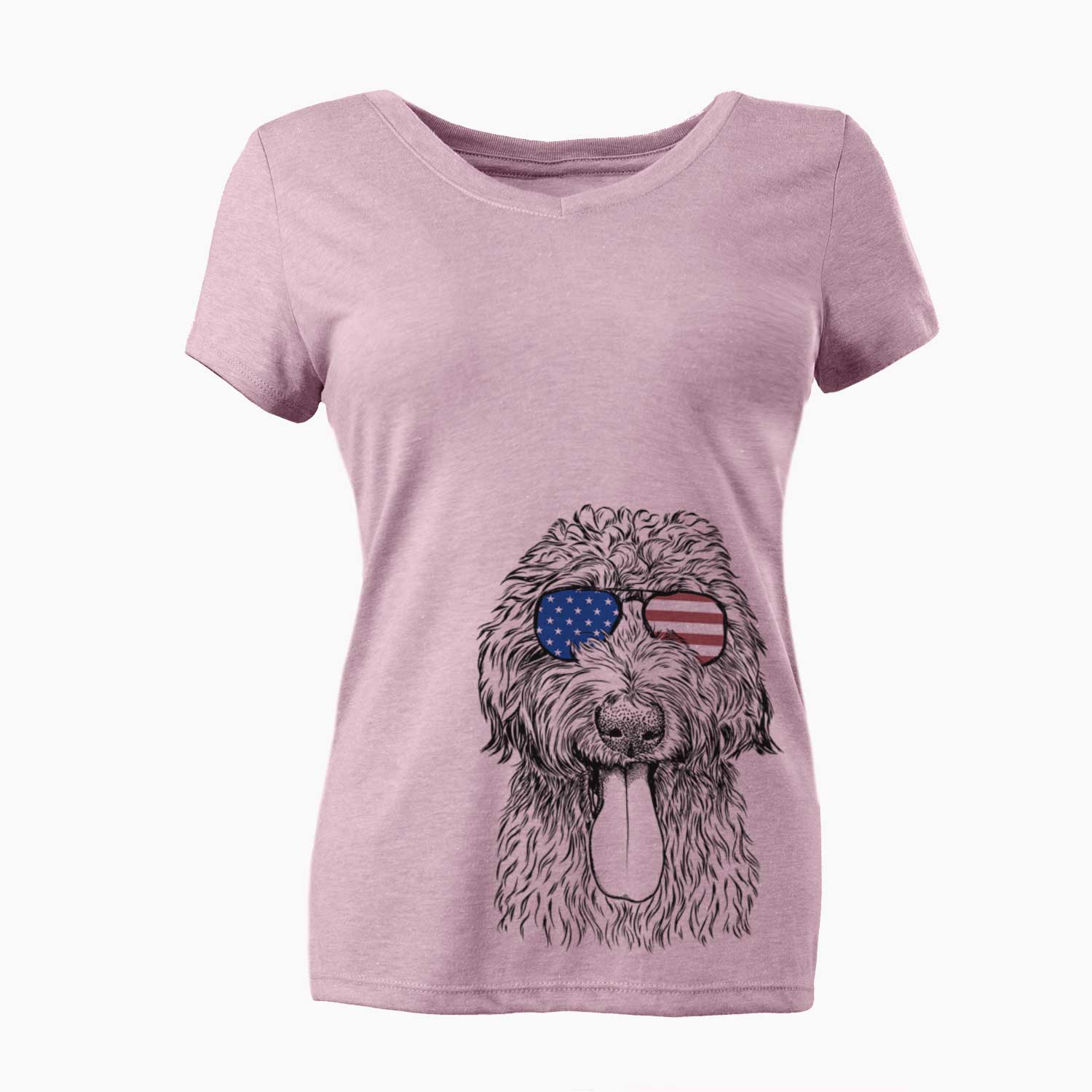 USA CiCi Paulk the Aussiedoodle - Women's Perfect V-neck Shirt