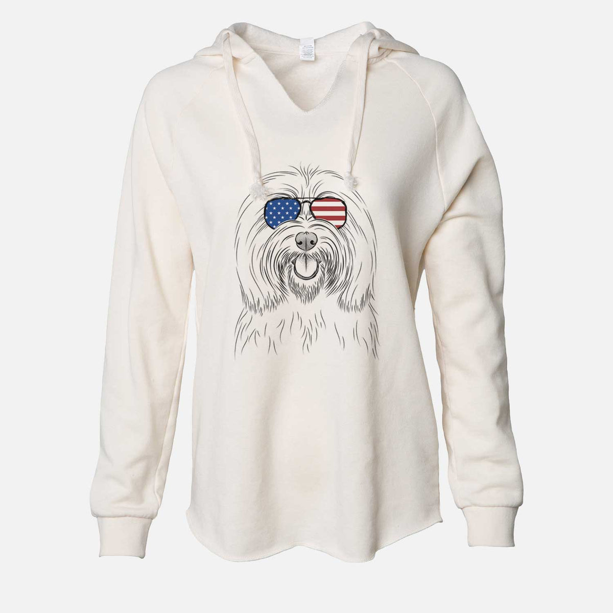 USA Claude the Coton de Tulear - Cali Wave Hooded Sweatshirt