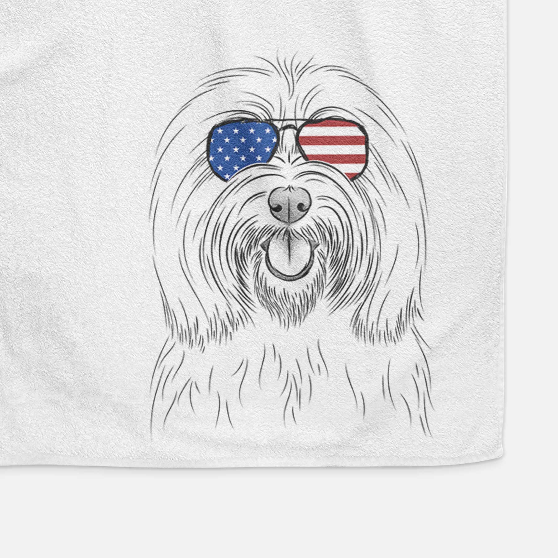 Claude the Coton de Tulear Decorative Hand Towel