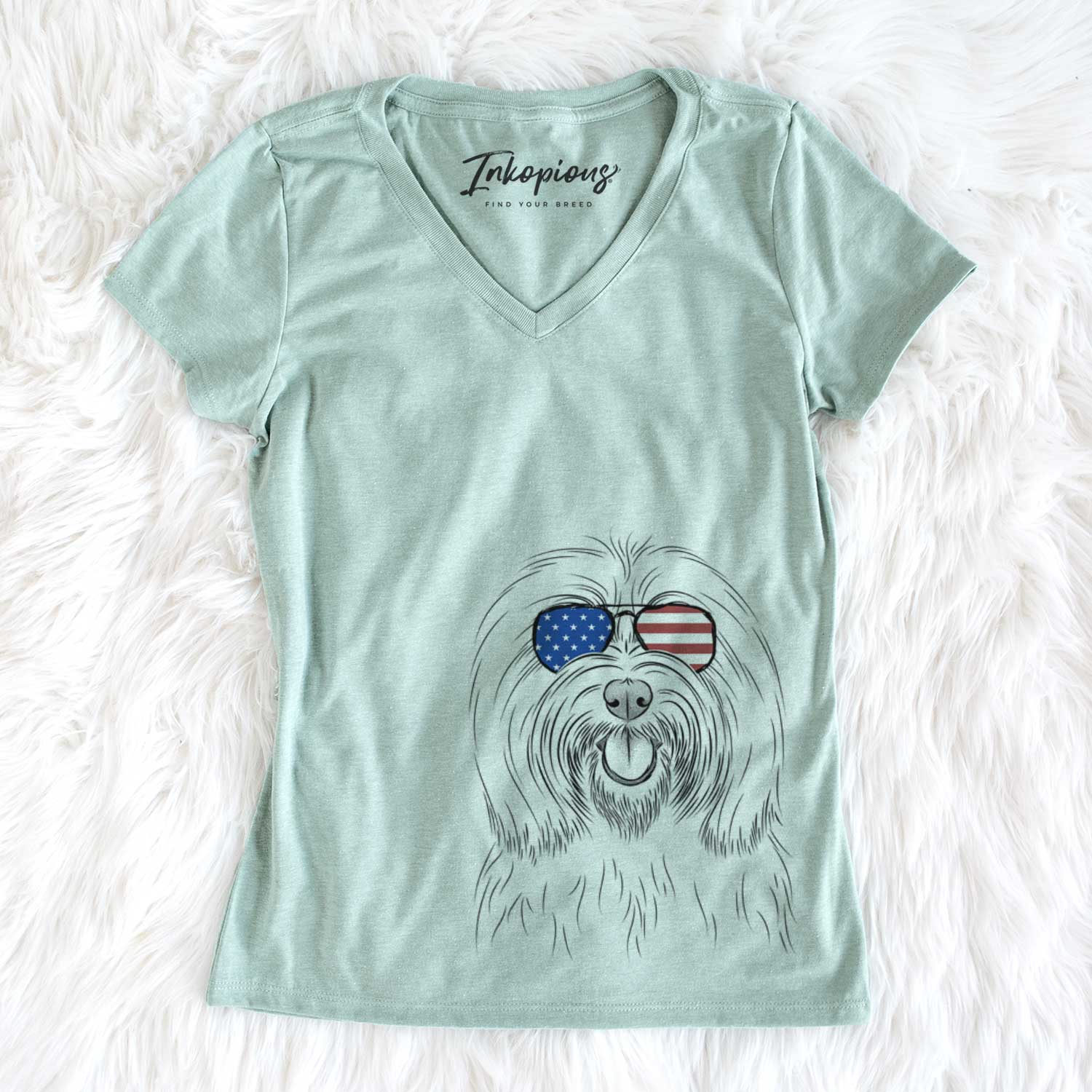 USA Claude the Coton de Tulear - Women's Perfect V-neck Shirt