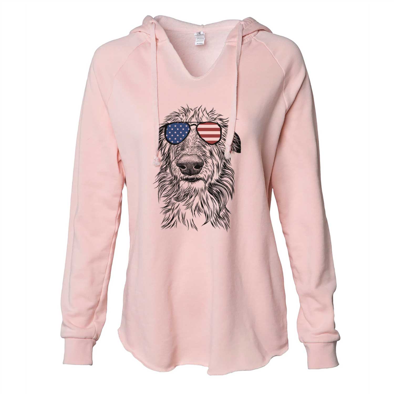 USA Cleod the Scottish Deerhound - Cali Wave Hooded Sweatshirt