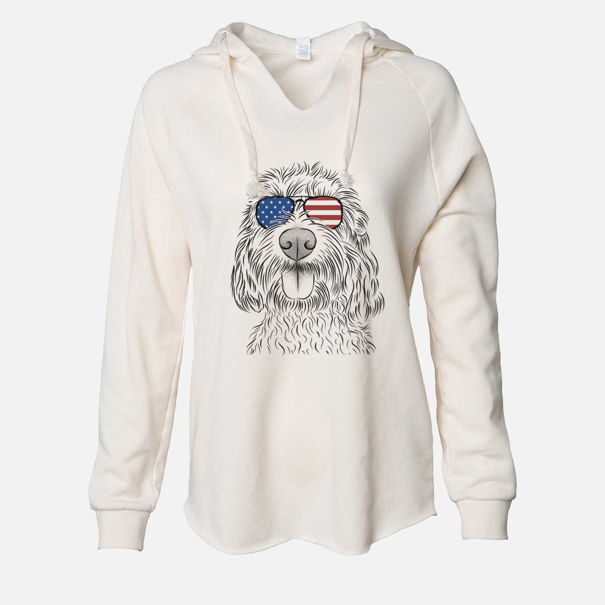 USA Clover the Cockapoo - Cali Wave Hooded Sweatshirt