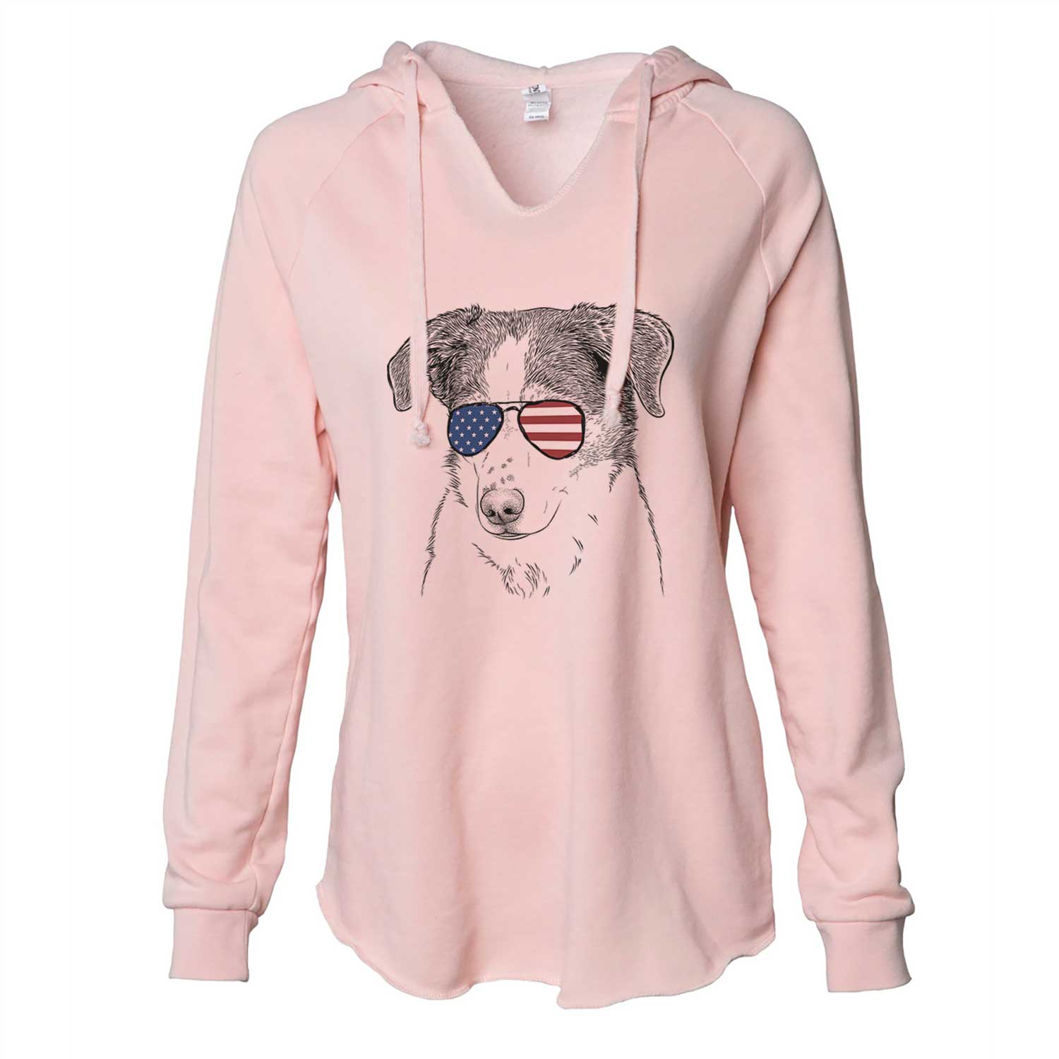 USA Coco the Beagle Mix - Cali Wave Hooded Sweatshirt