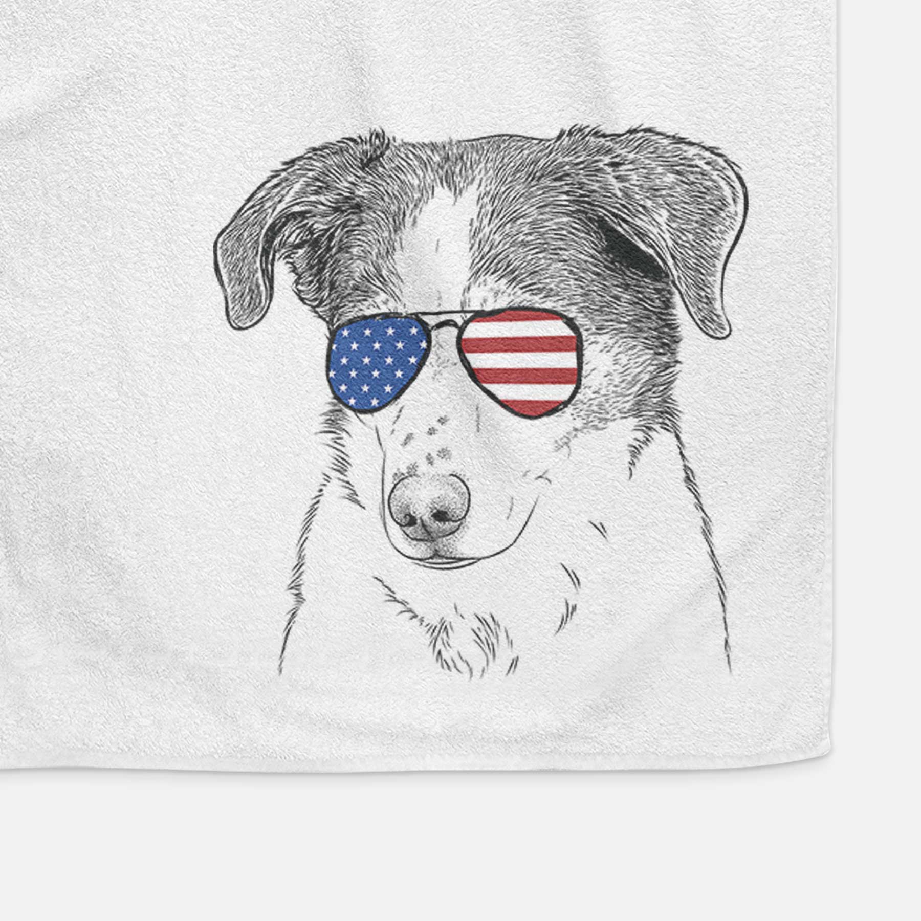 Coco the Beagle Mix Decorative Hand Towel