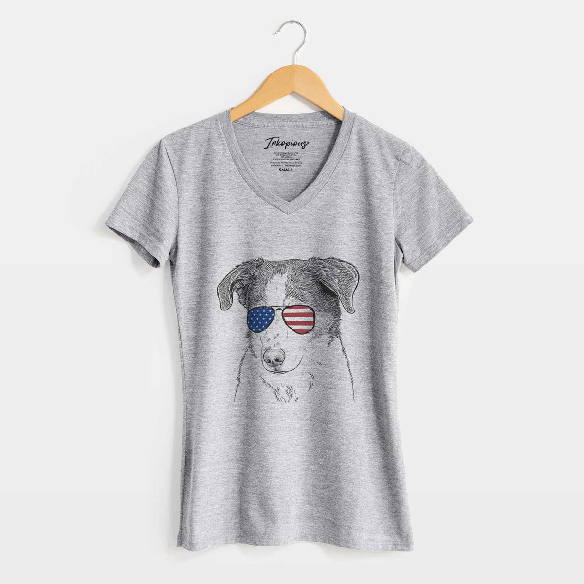 USA Coco the Beagle Mix - Women&#39;s Perfect V-neck Shirt