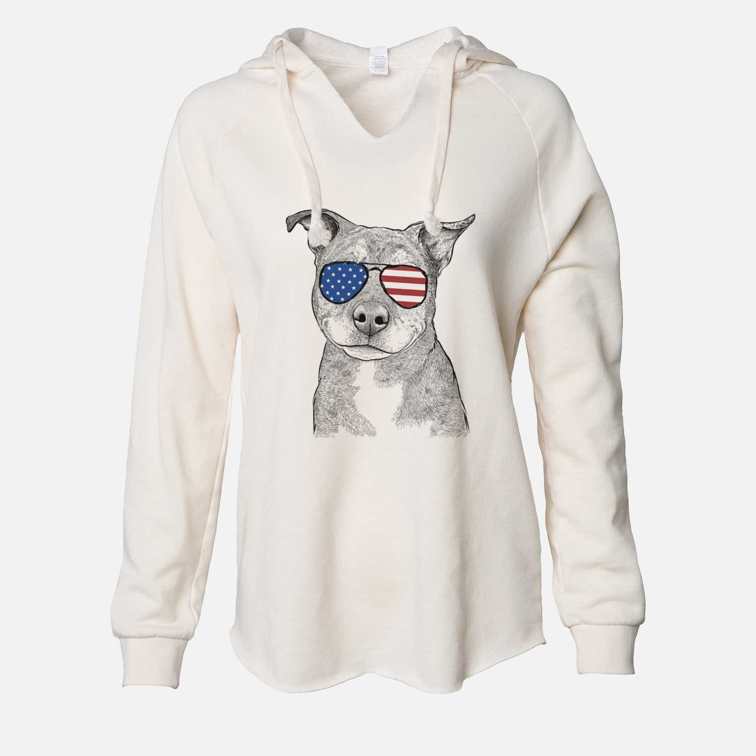 USA Cody the Catahoula Mix - Cali Wave Hooded Sweatshirt