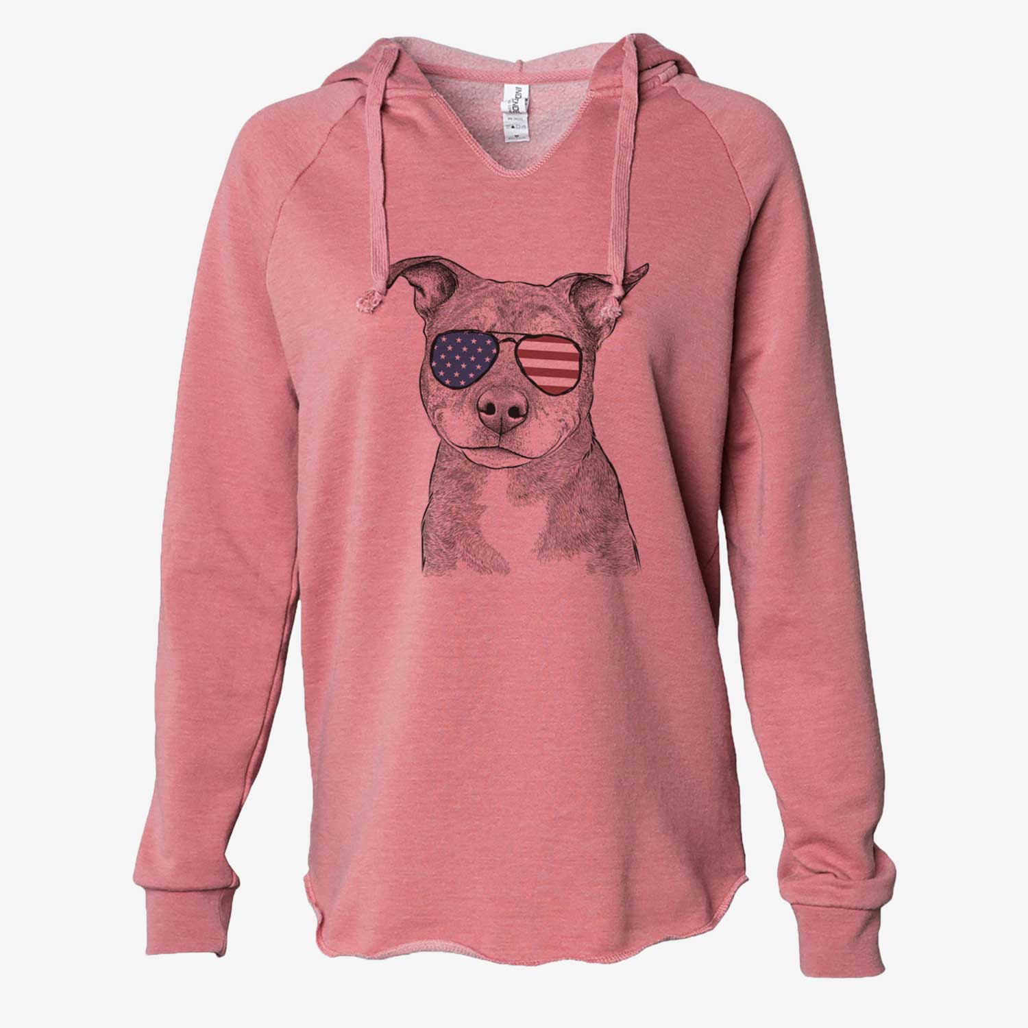 USA Cody the Catahoula Mix - Cali Wave Hooded Sweatshirt