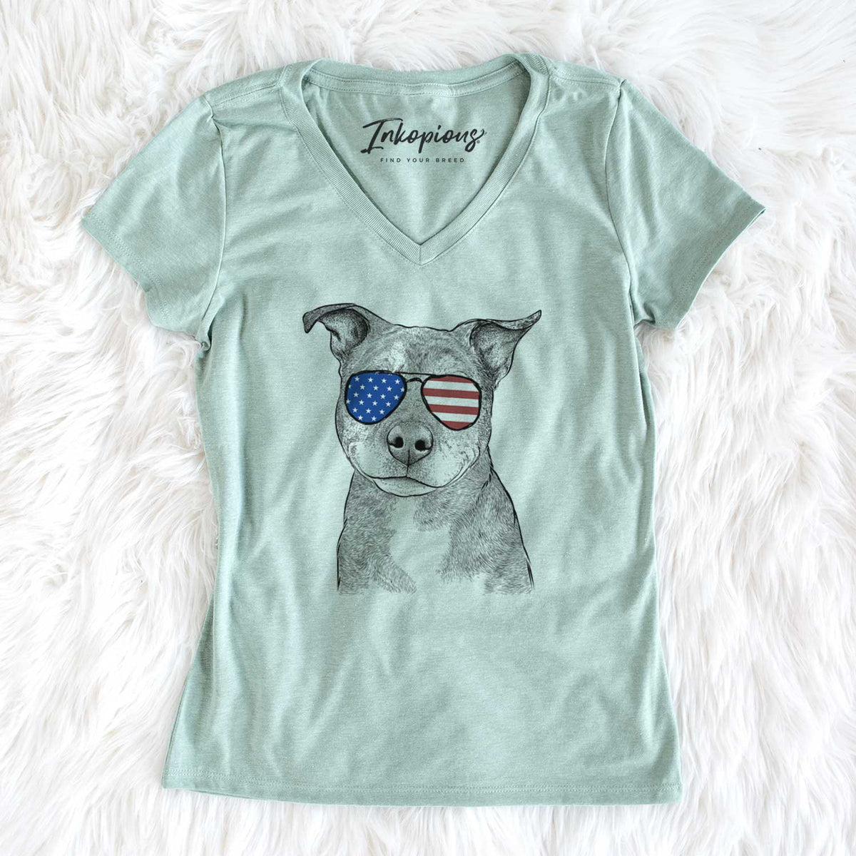 USA Cody the Catahoula Mix - Women's Perfect V-neck Shirt