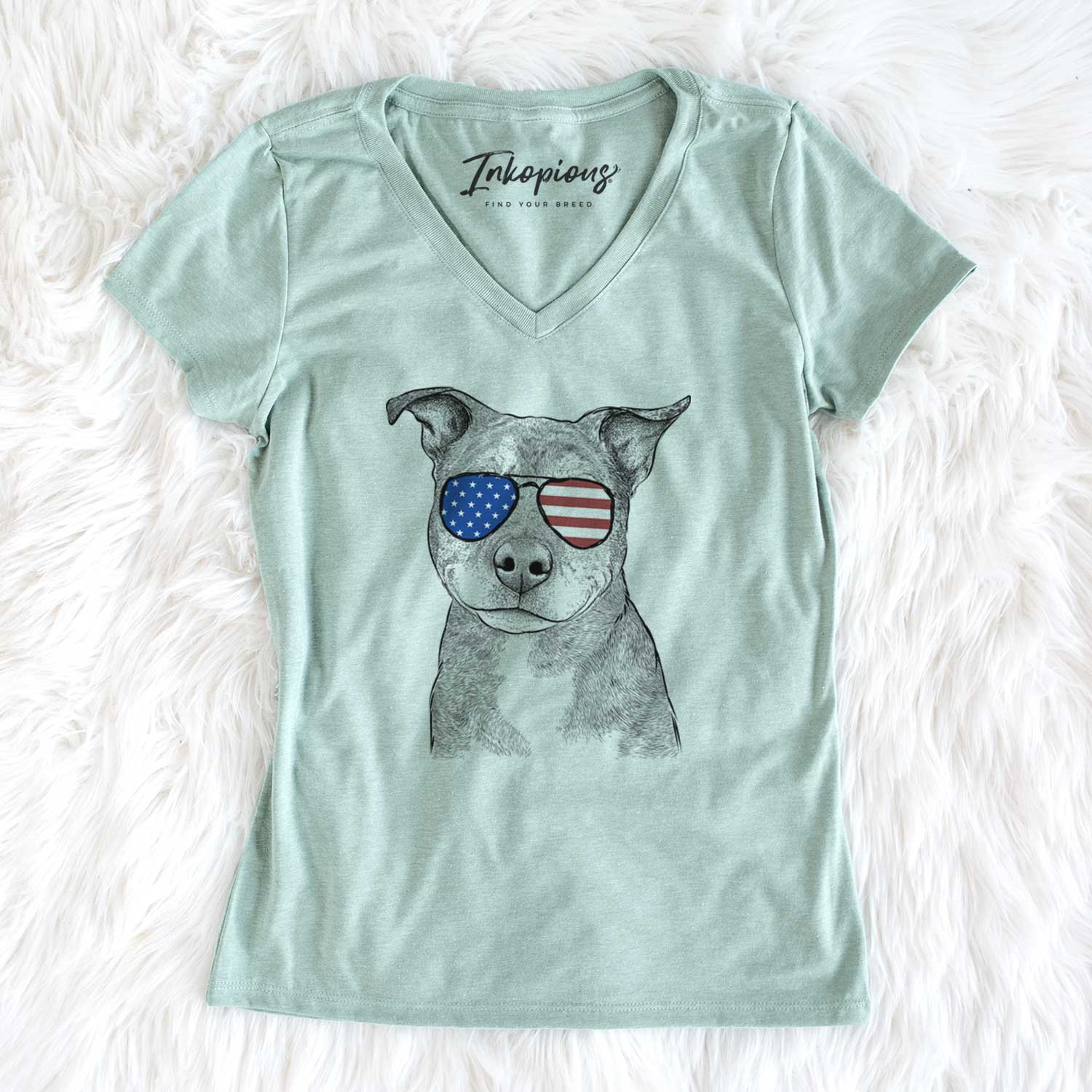 USA Cody the Catahoula Mix - Women's Perfect V-neck Shirt