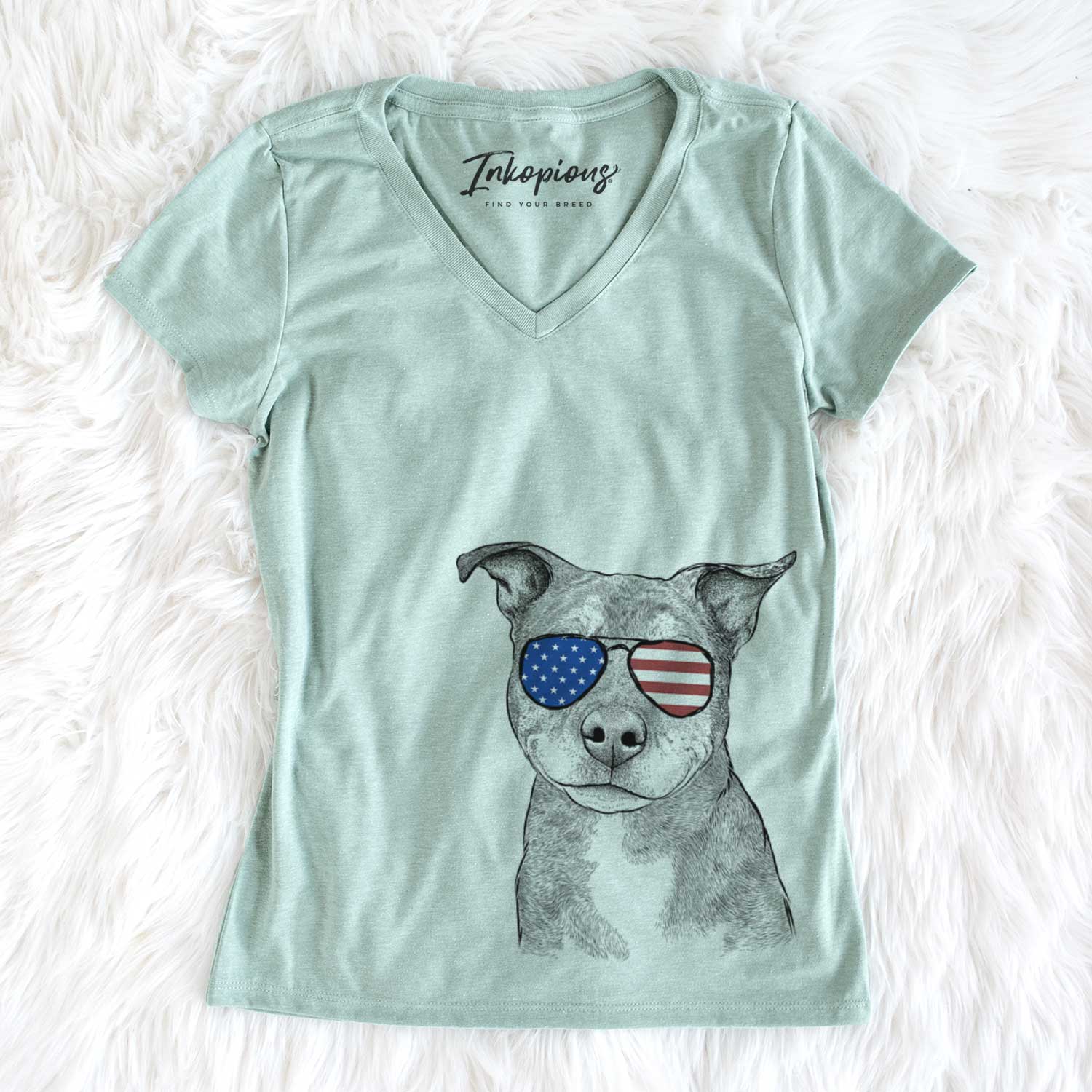 USA Cody the Catahoula Mix - Women's Perfect V-neck Shirt