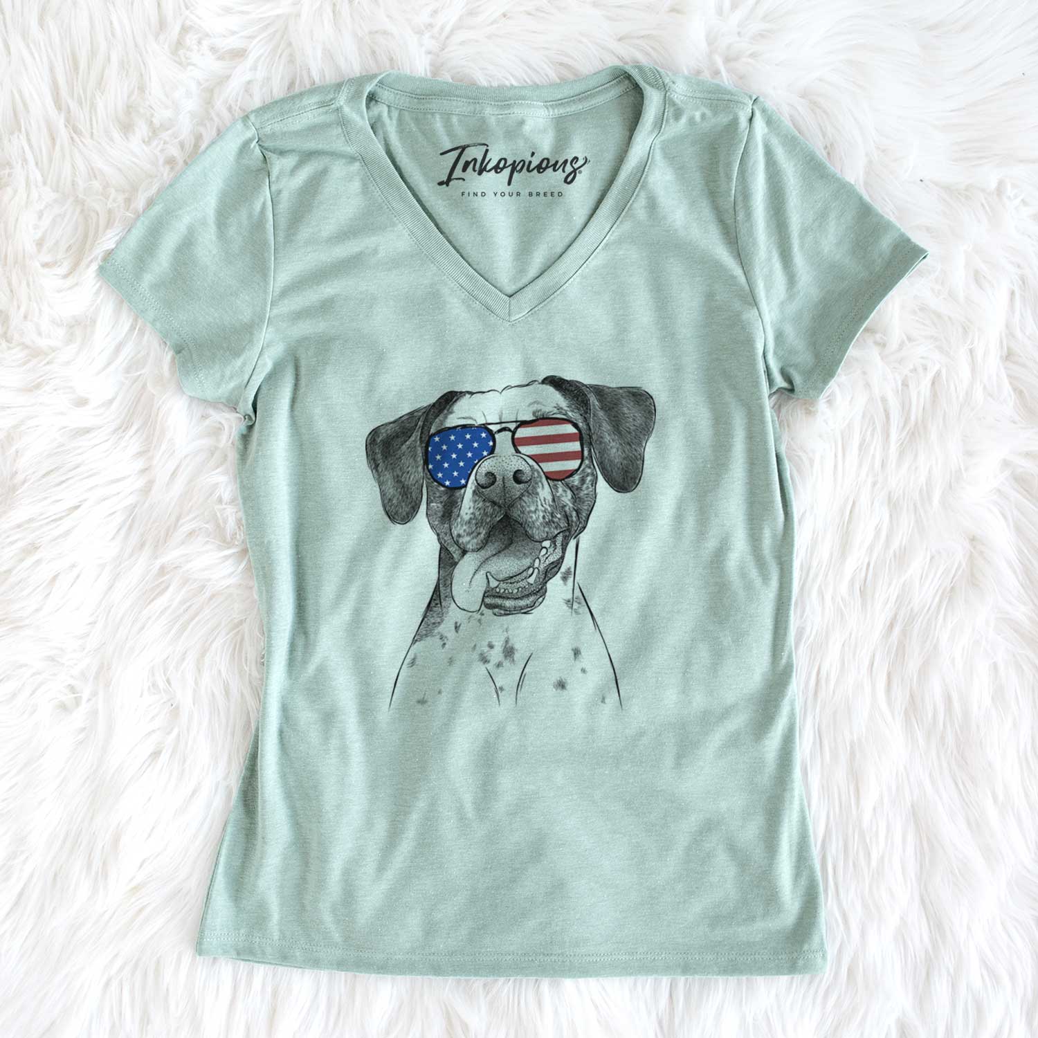 USA Cola the Catahoula - Women's Perfect V-neck Shirt