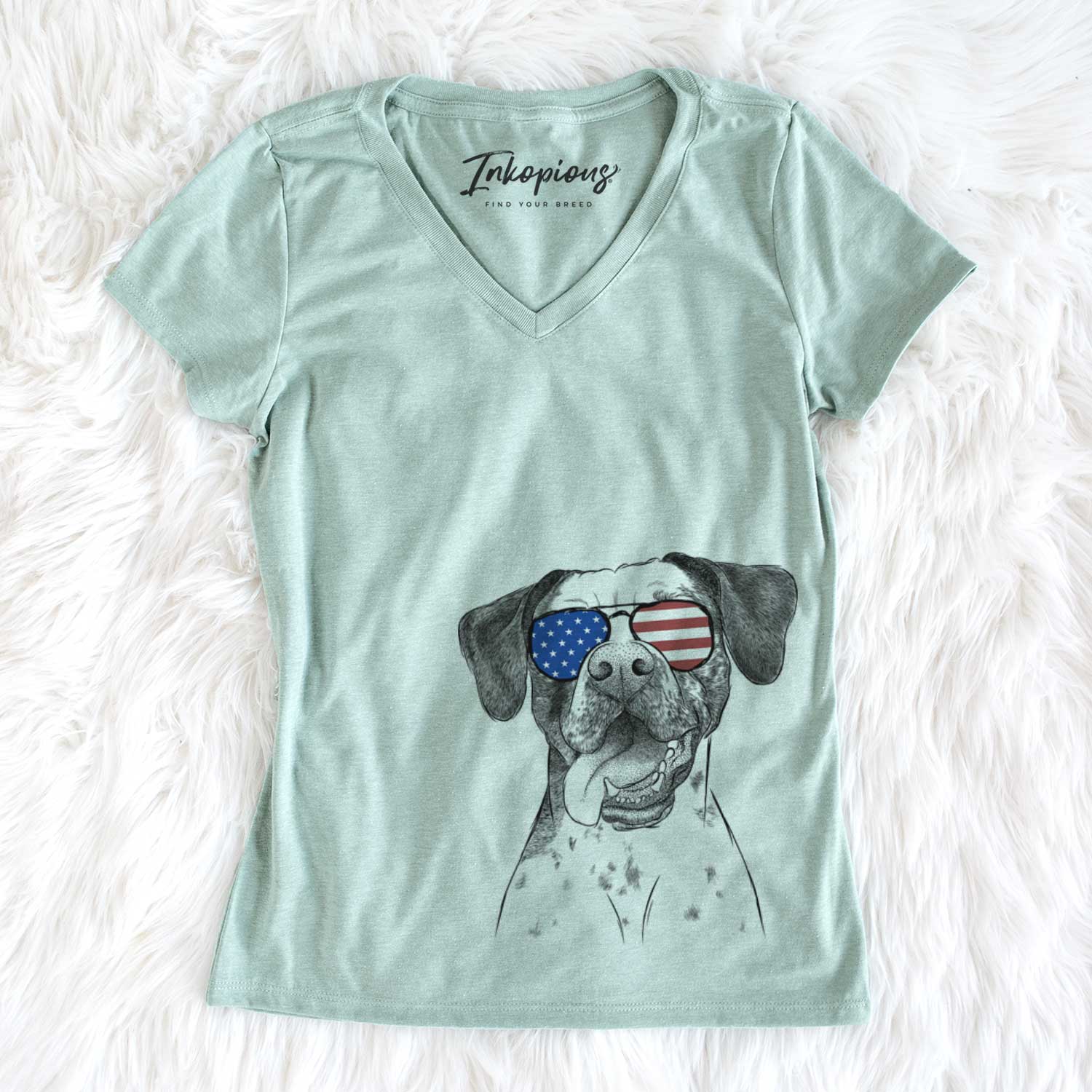 USA Cola the Catahoula - Women's Perfect V-neck Shirt