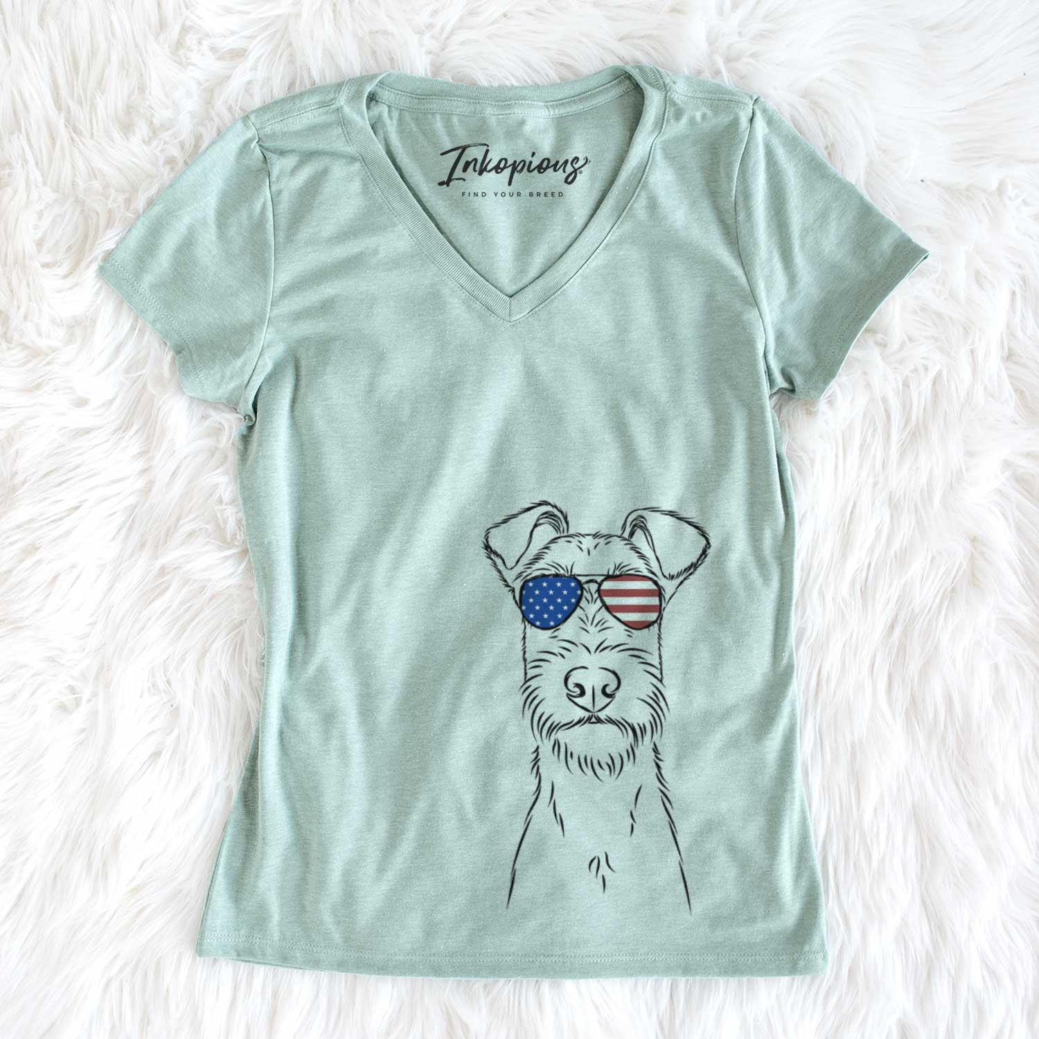 USA Connor the Irish Terrier - Women's Perfect V-neck Shirt