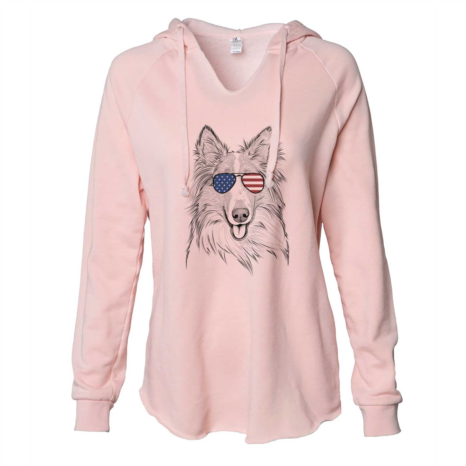 USA Conrad the Rough Collie - Cali Wave Hooded Sweatshirt
