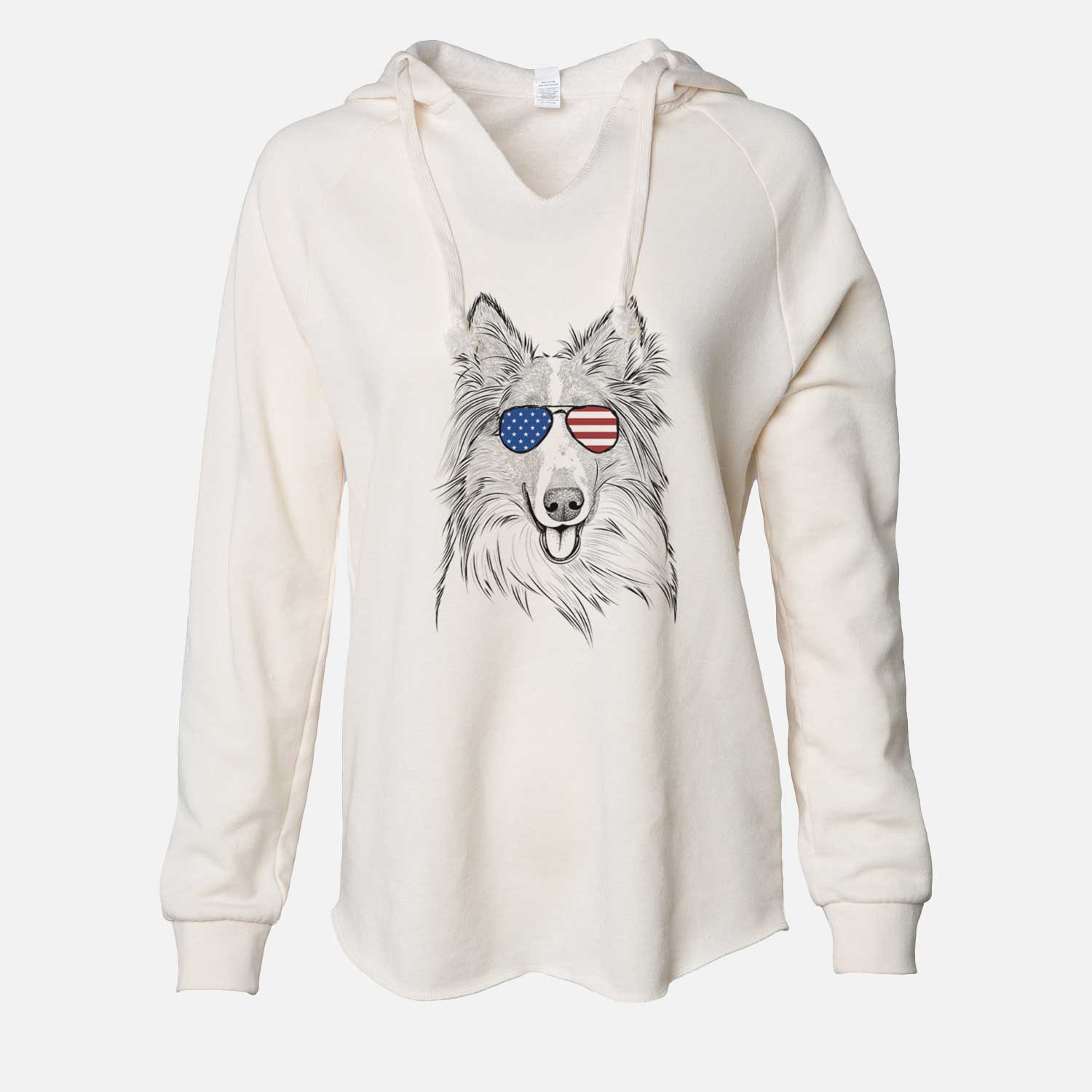 USA Conrad the Rough Collie - Cali Wave Hooded Sweatshirt