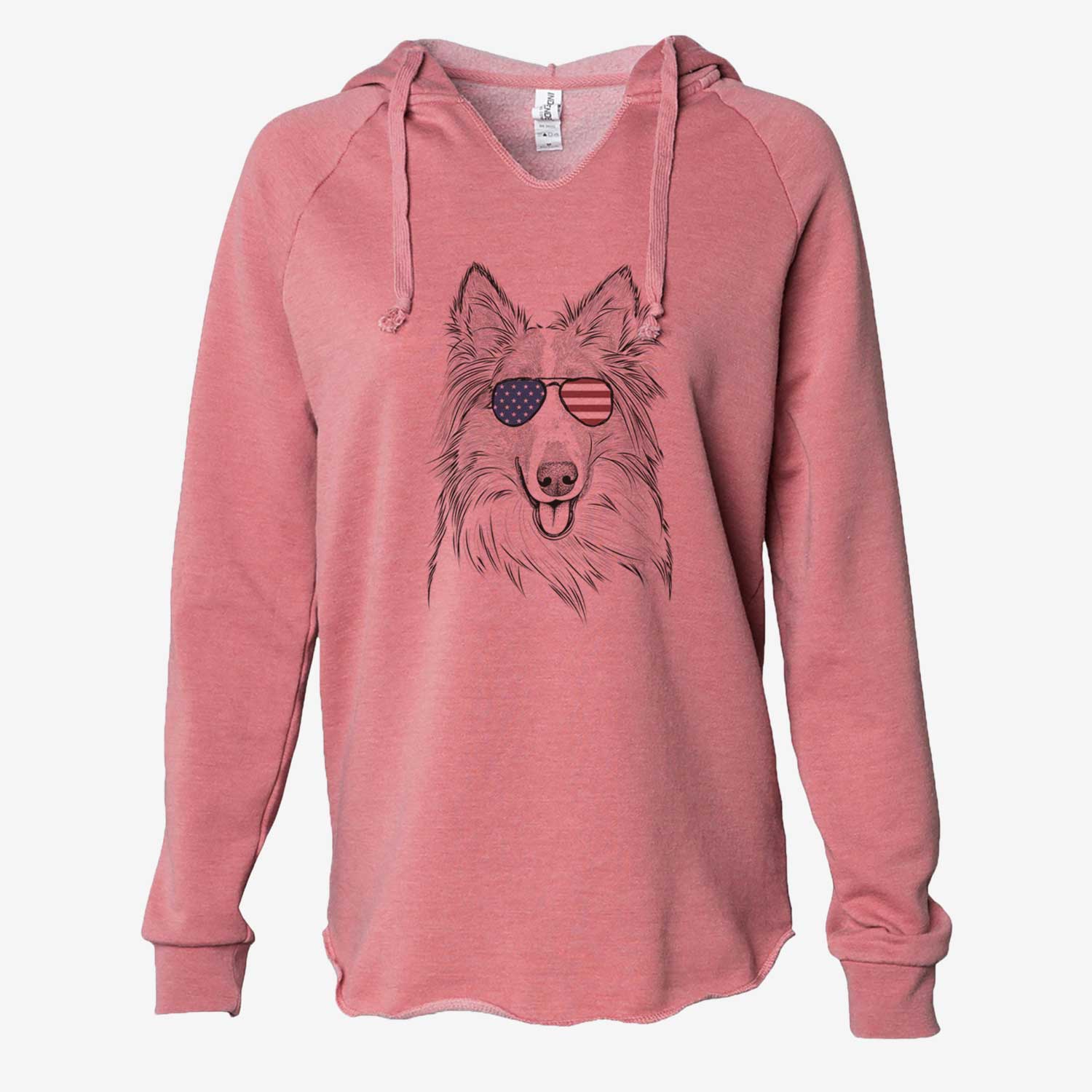 USA Conrad the Rough Collie - Cali Wave Hooded Sweatshirt