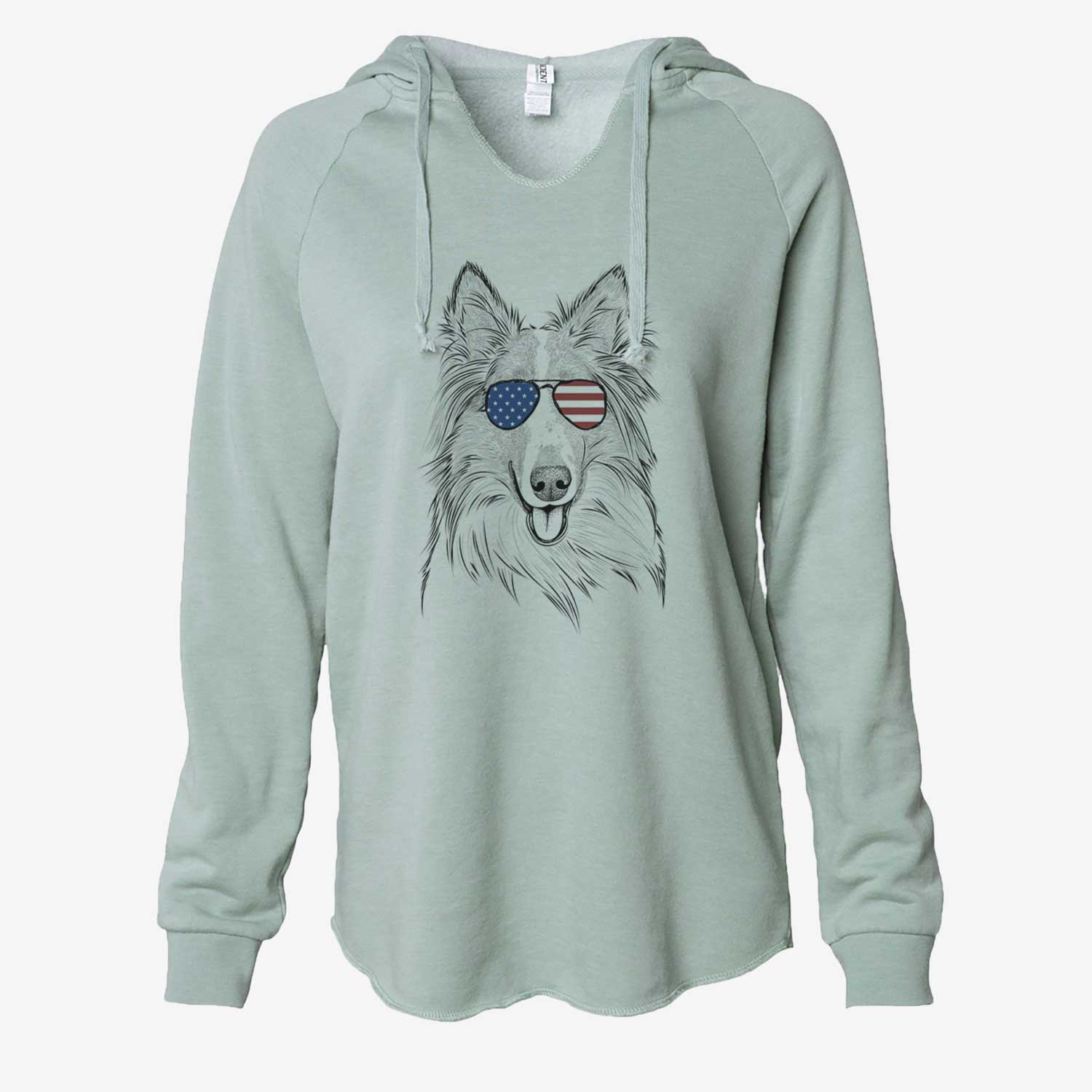 USA Conrad the Rough Collie - Cali Wave Hooded Sweatshirt