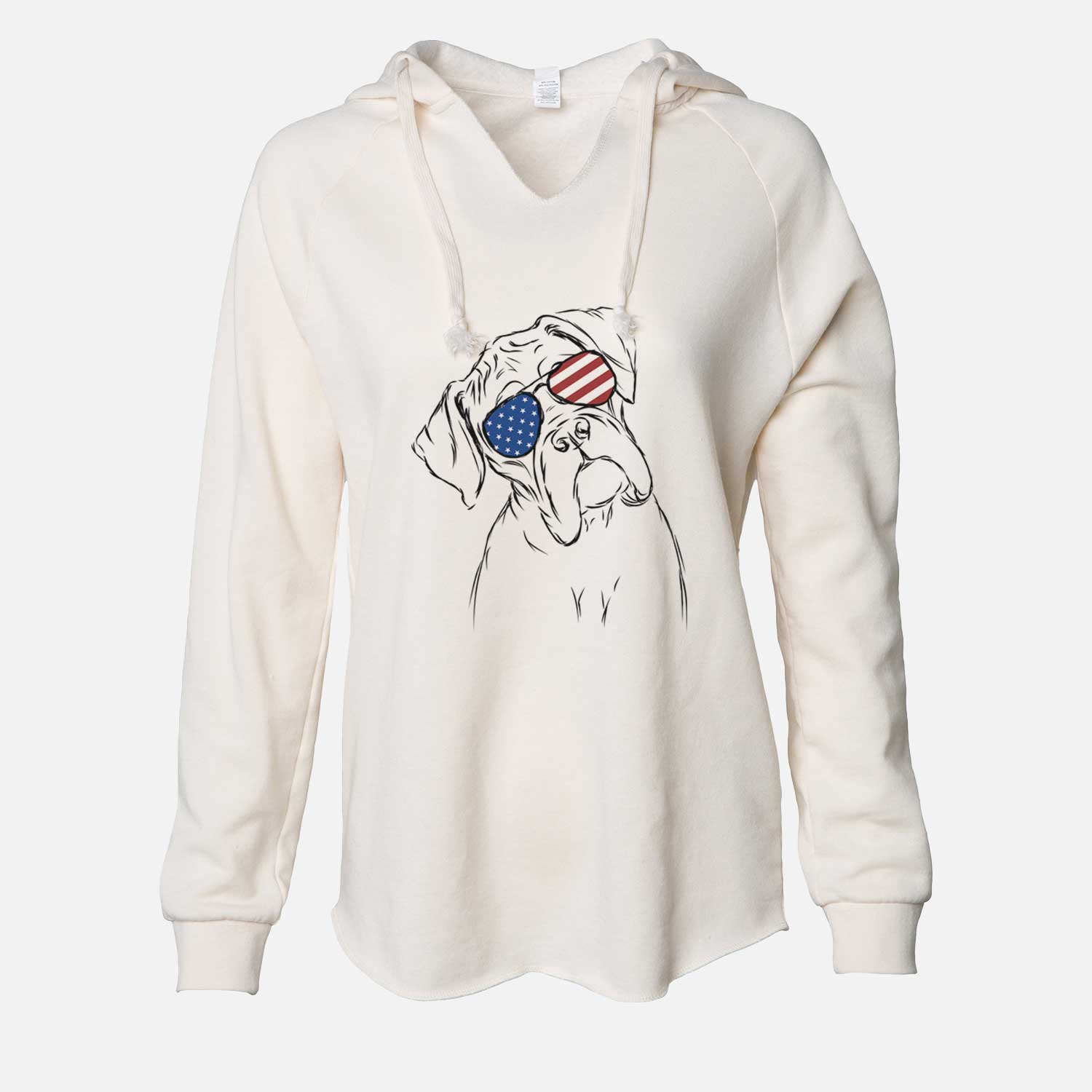 USA Cooper the Boxer - Cali Wave Hooded Sweatshirt